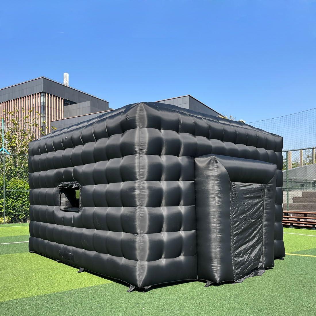 Carpa Inflable Portátil Vinfgoes Negra 5.03x5.03m para Eventos