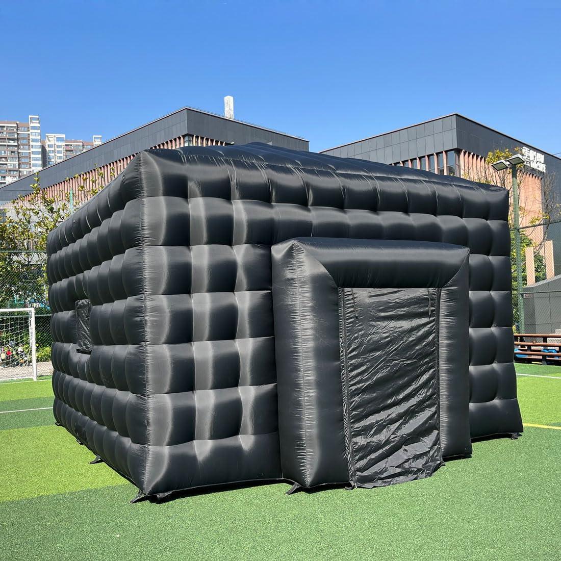 Carpa Inflable Portátil Vinfgoes Negra 5.03x5.03m para Eventos