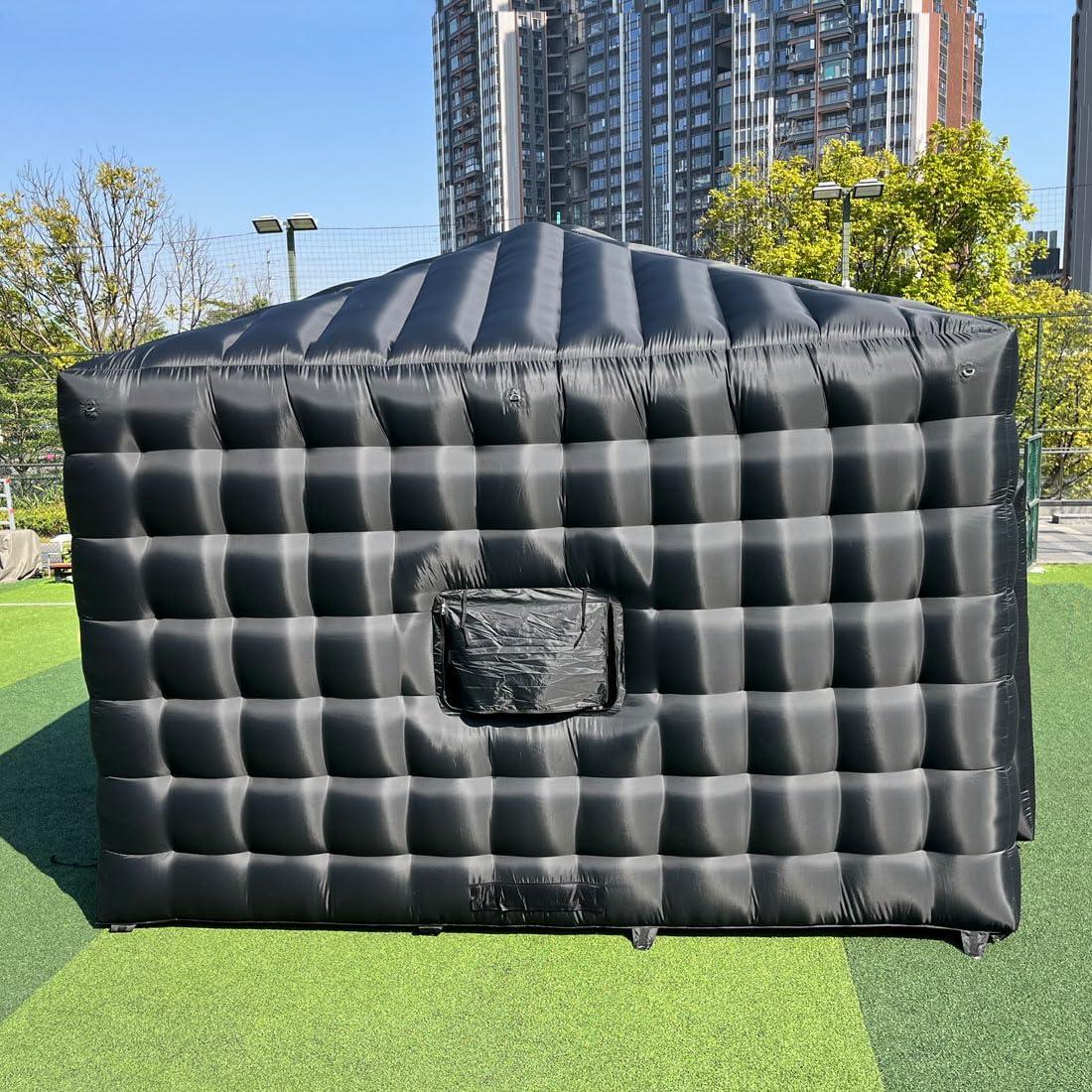 Carpa Inflable Portátil Vinfgoes Negra 5.03x5.03m para Eventos