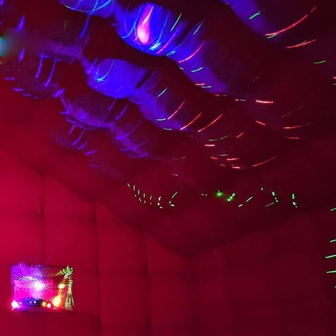 Carpa Inflable Portátil Vinfgoes Negra 5.03x5.03m para Eventos