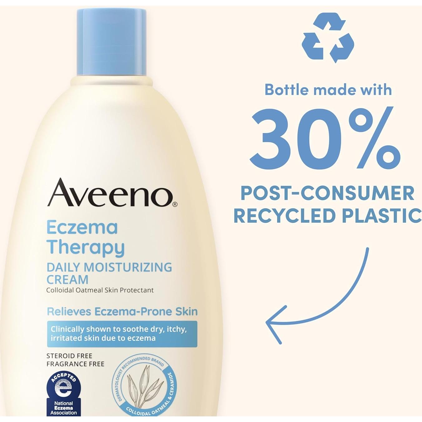 Crema Hidratante Diaria Aveeno 355 ml para Eczema Piel Sensible