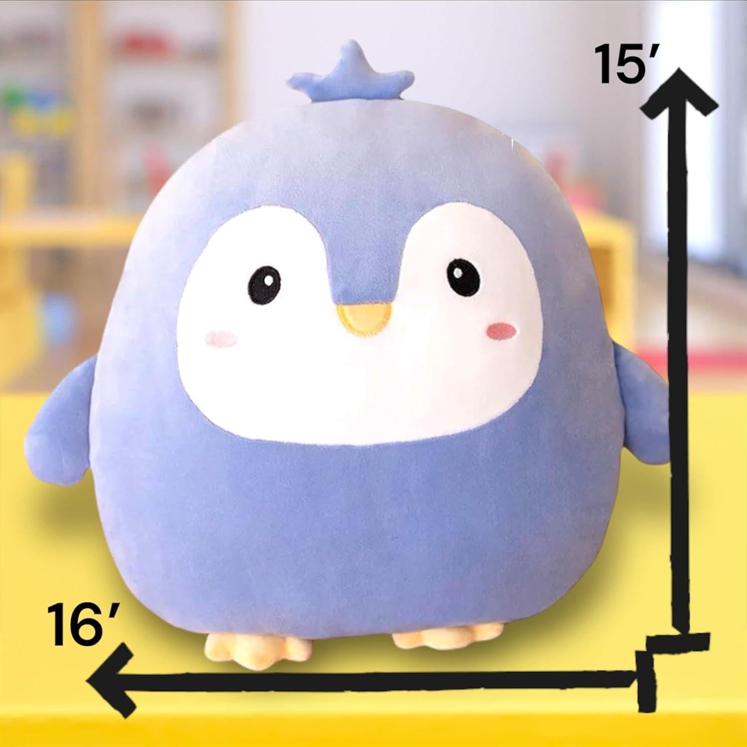 Peluche de Pingüino Genérico 38 cm Suave y Abrazable