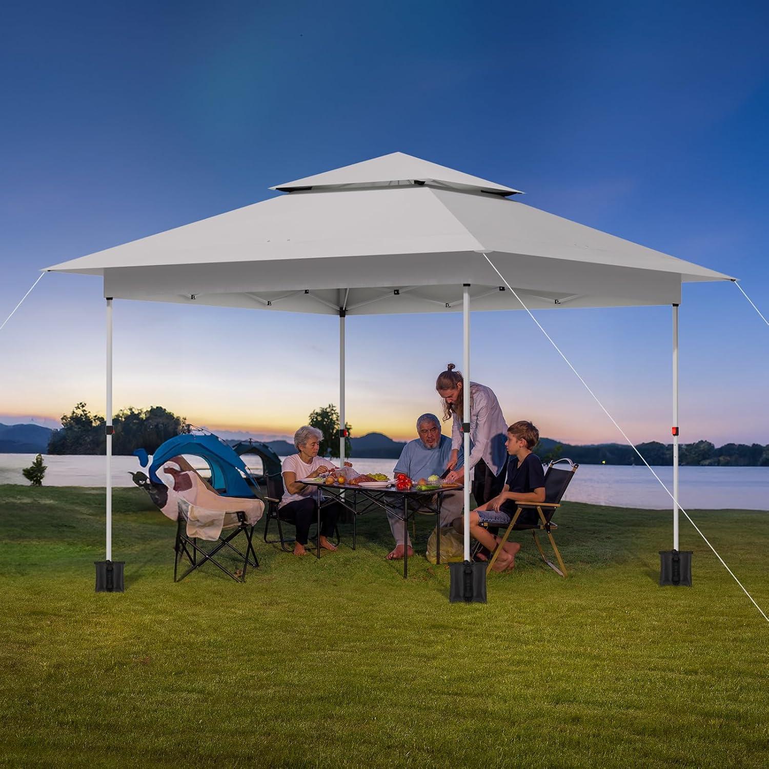 Carpa Plegable TLSUNNY 3.66m x 3.66m Blanca para Eventos