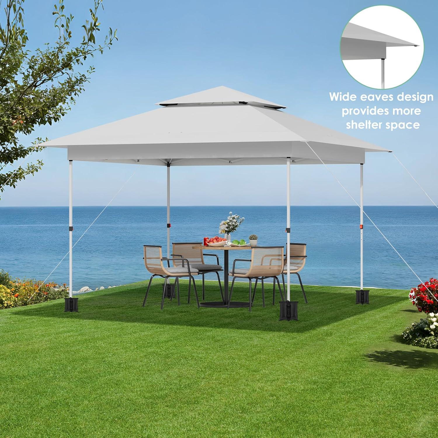 Carpa Plegable TLSUNNY 3.66m x 3.66m Blanca para Eventos