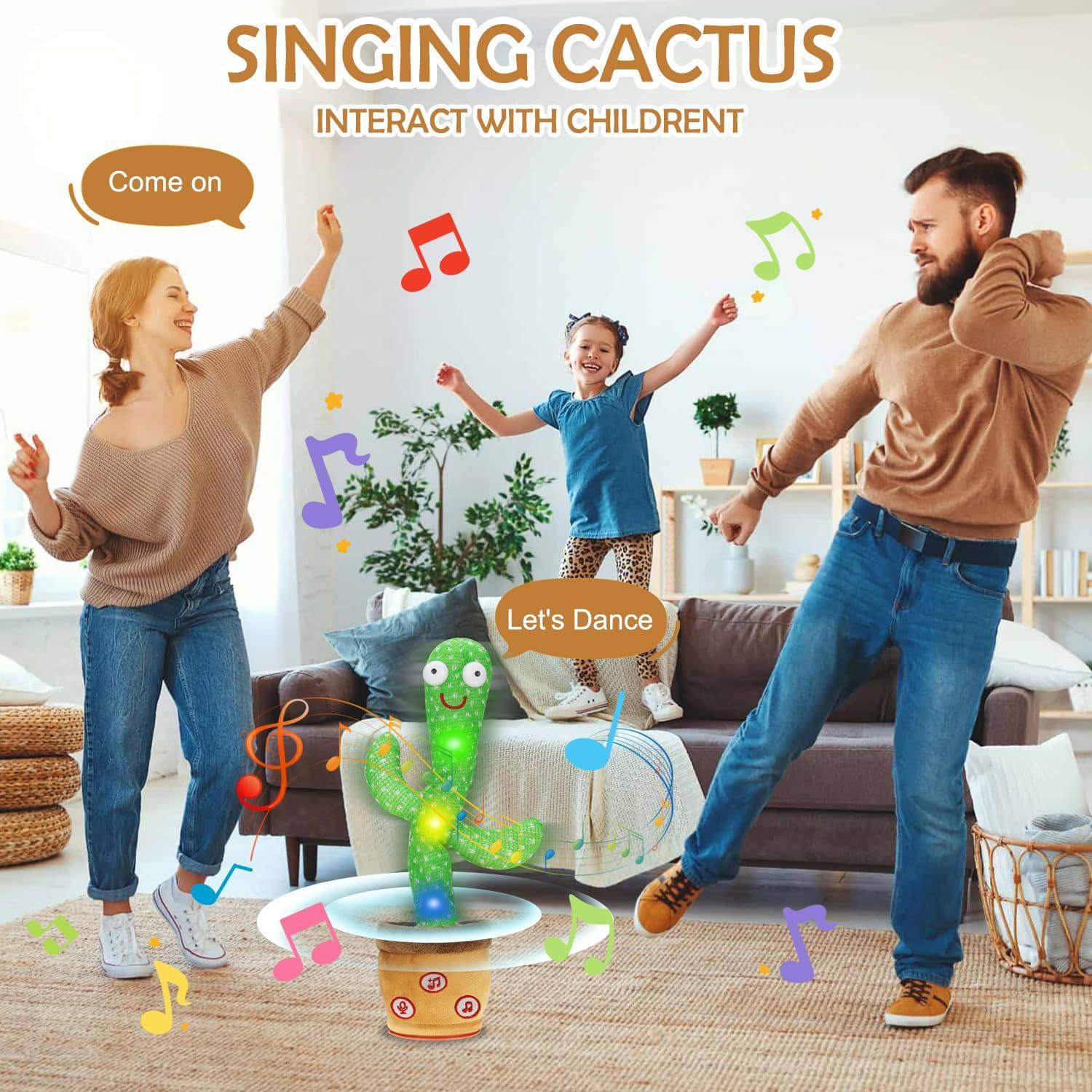 Cactus Bailarín Qwifyu Juguete Hablador con 120 Canciones