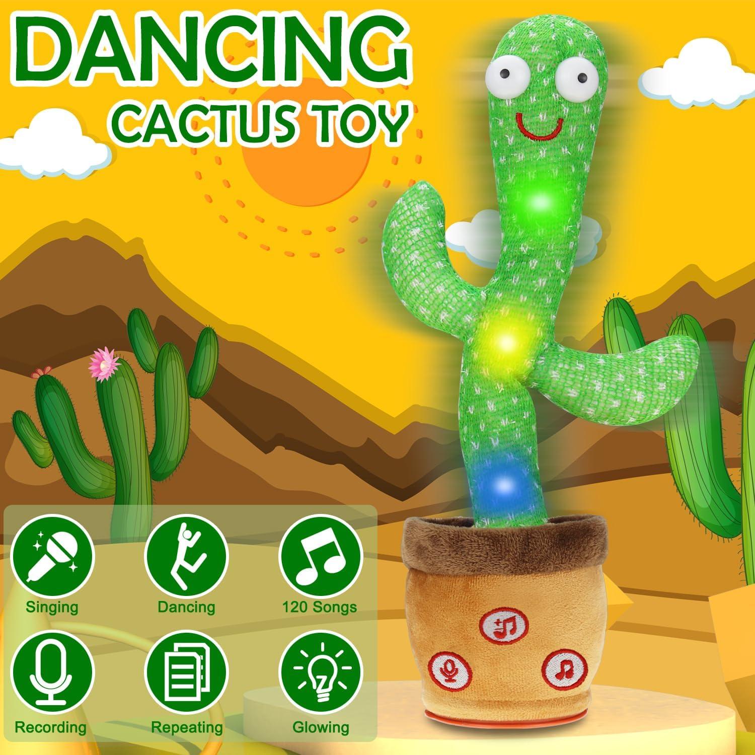 Cactus Bailarín Qwifyu Juguete Hablador con 120 Canciones