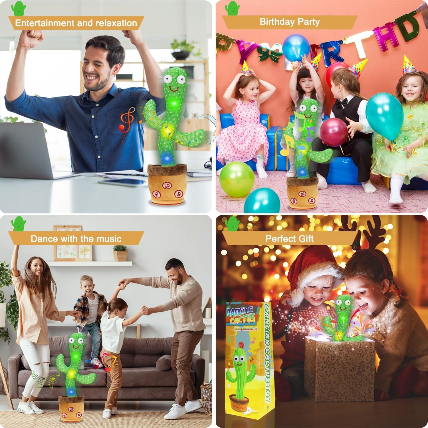 Cactus Bailarín Qwifyu Juguete Hablador con 120 Canciones