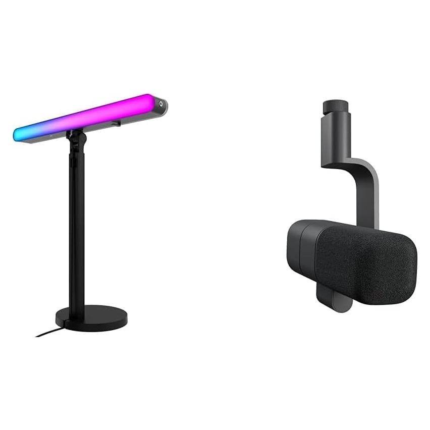 Logitech G Litra Beam LX Luz Clave RGB + Micrófono Yeti Studio