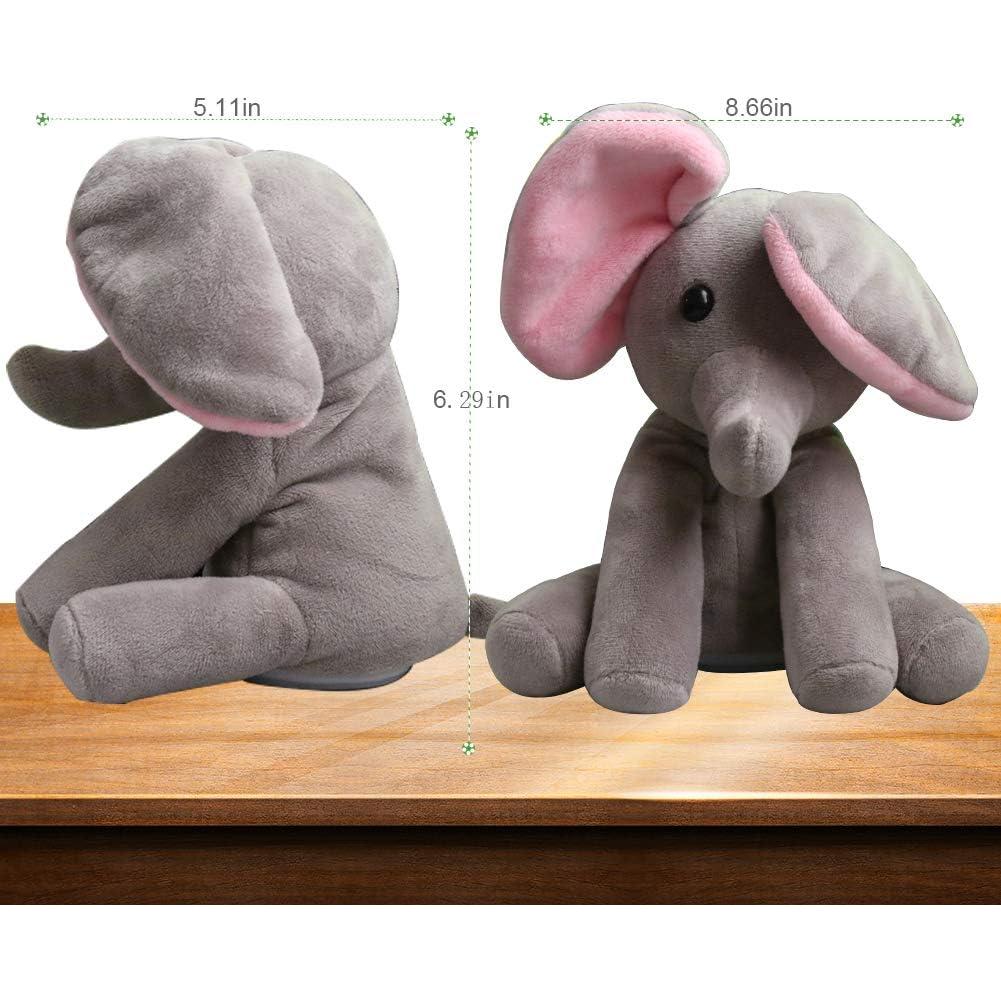 Elefante Hablante Qwifyu Juguete Interactivo Gris Rojo