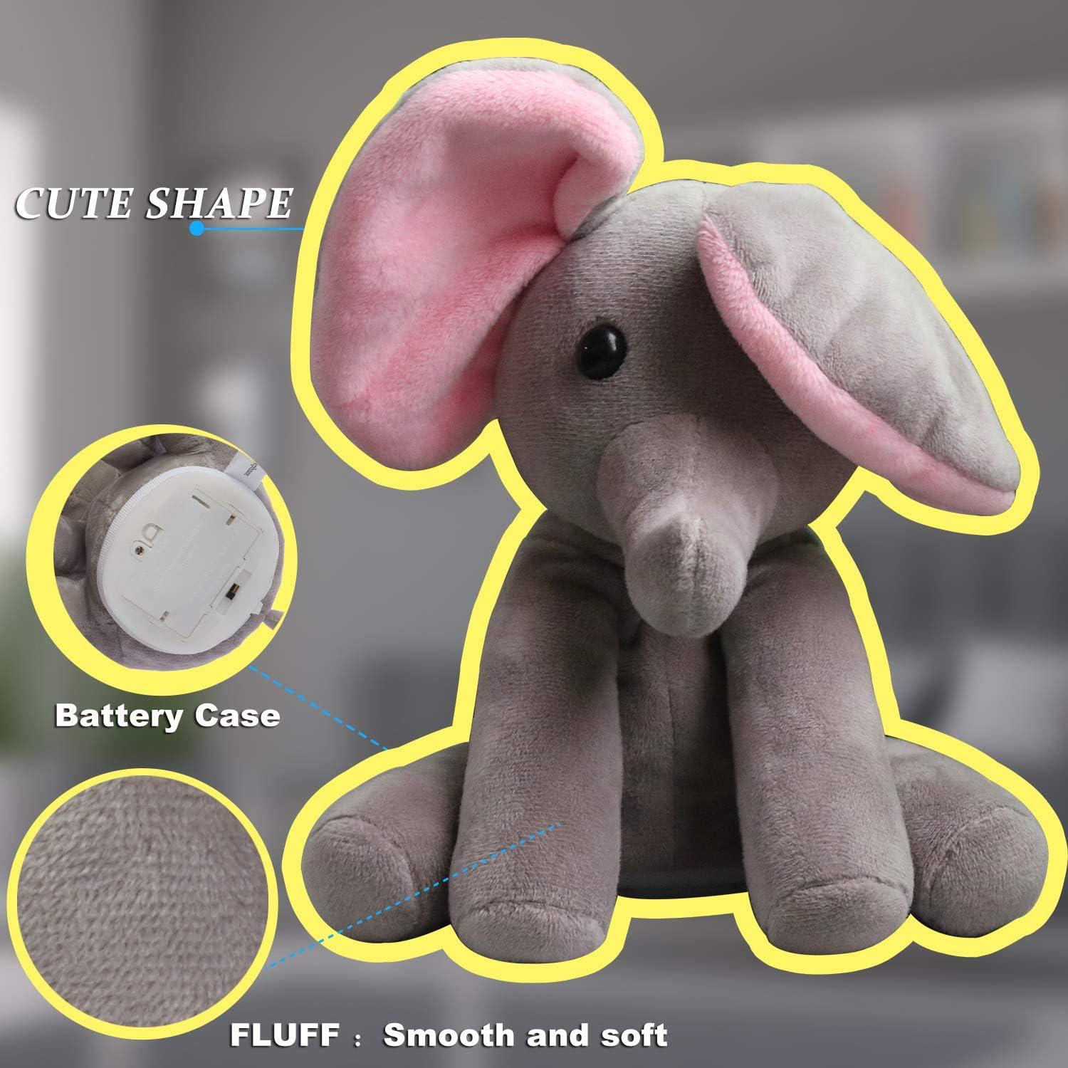 Elefante Hablante Qwifyu Juguete Interactivo Gris Rojo