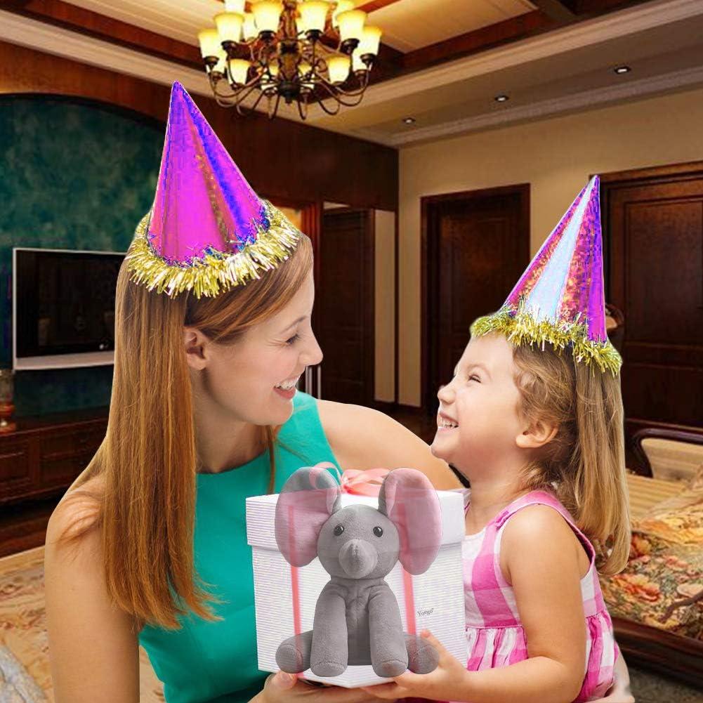 Elefante Hablante Qwifyu Juguete Interactivo Gris Rojo