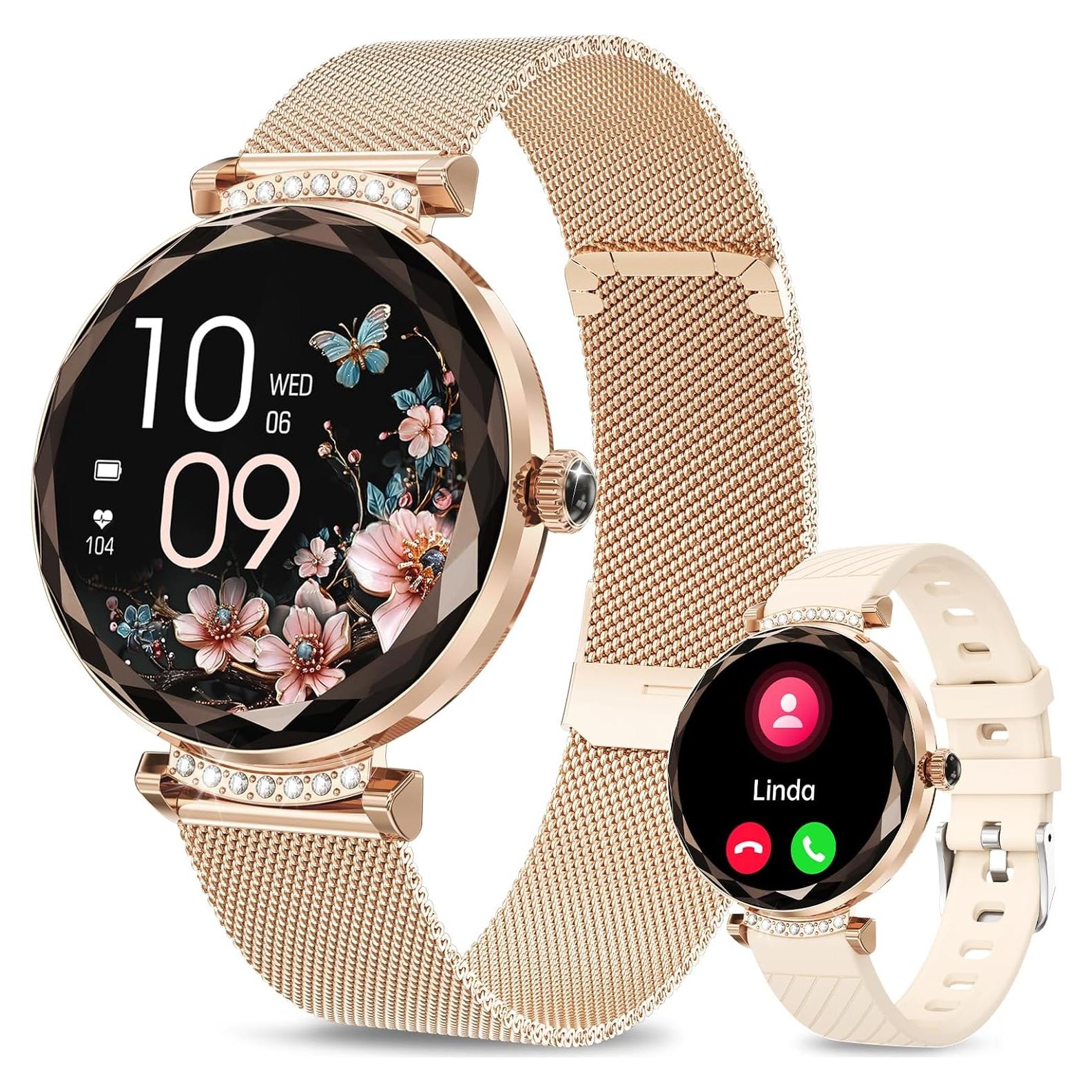 Reloj Inteligente Niolina Oro Rosa 1.19" AMOLED IP68