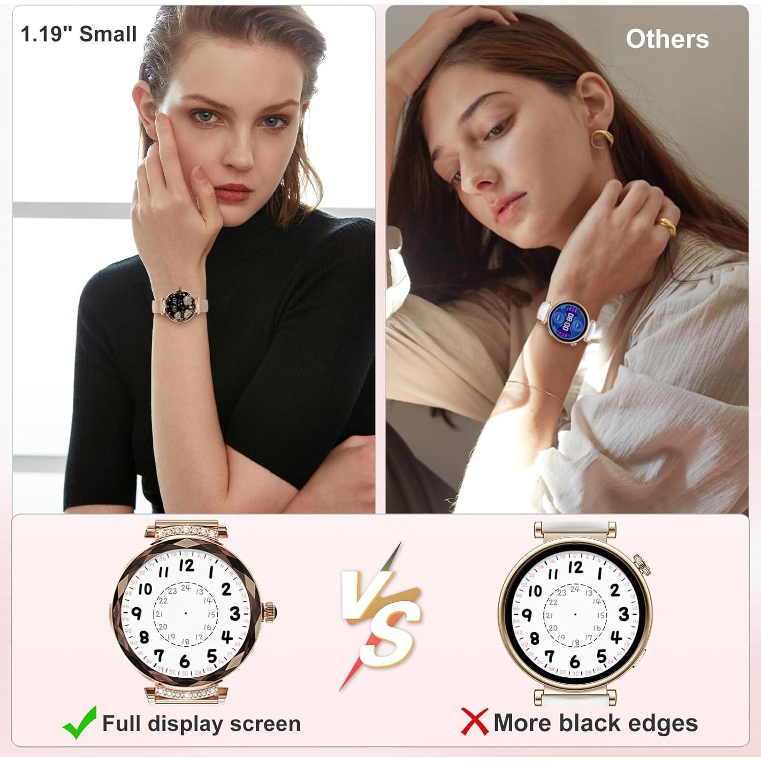 Reloj Inteligente Niolina Oro Rosa 1.19" AMOLED IP68