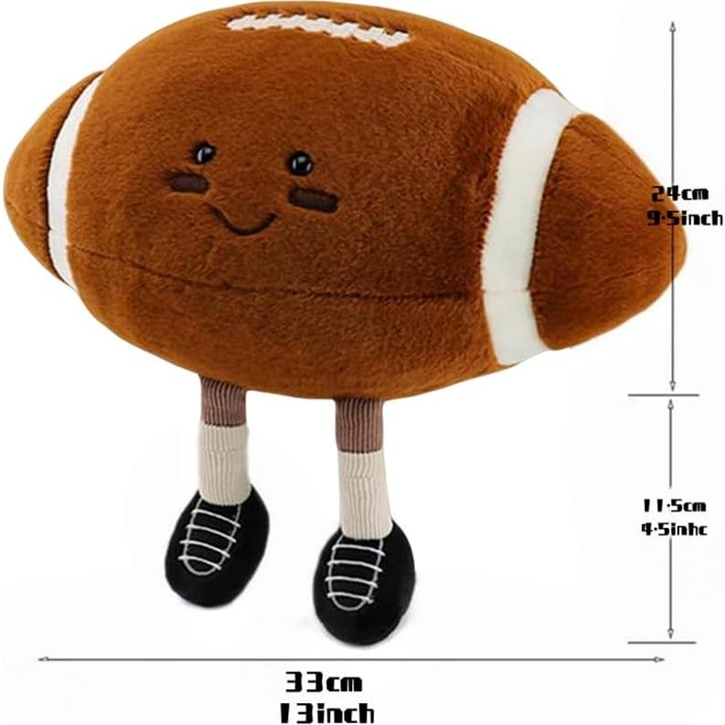 Cojín de Peluche Fútbol XIYUAN 28x8x18 cm Suave y Divertido