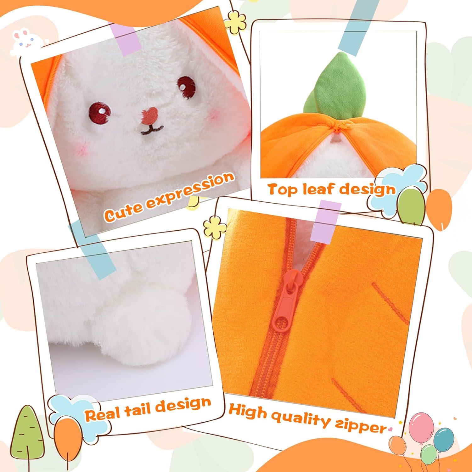 MIAODAM Conejo de Peluche 35 cm Almohada Kawaii