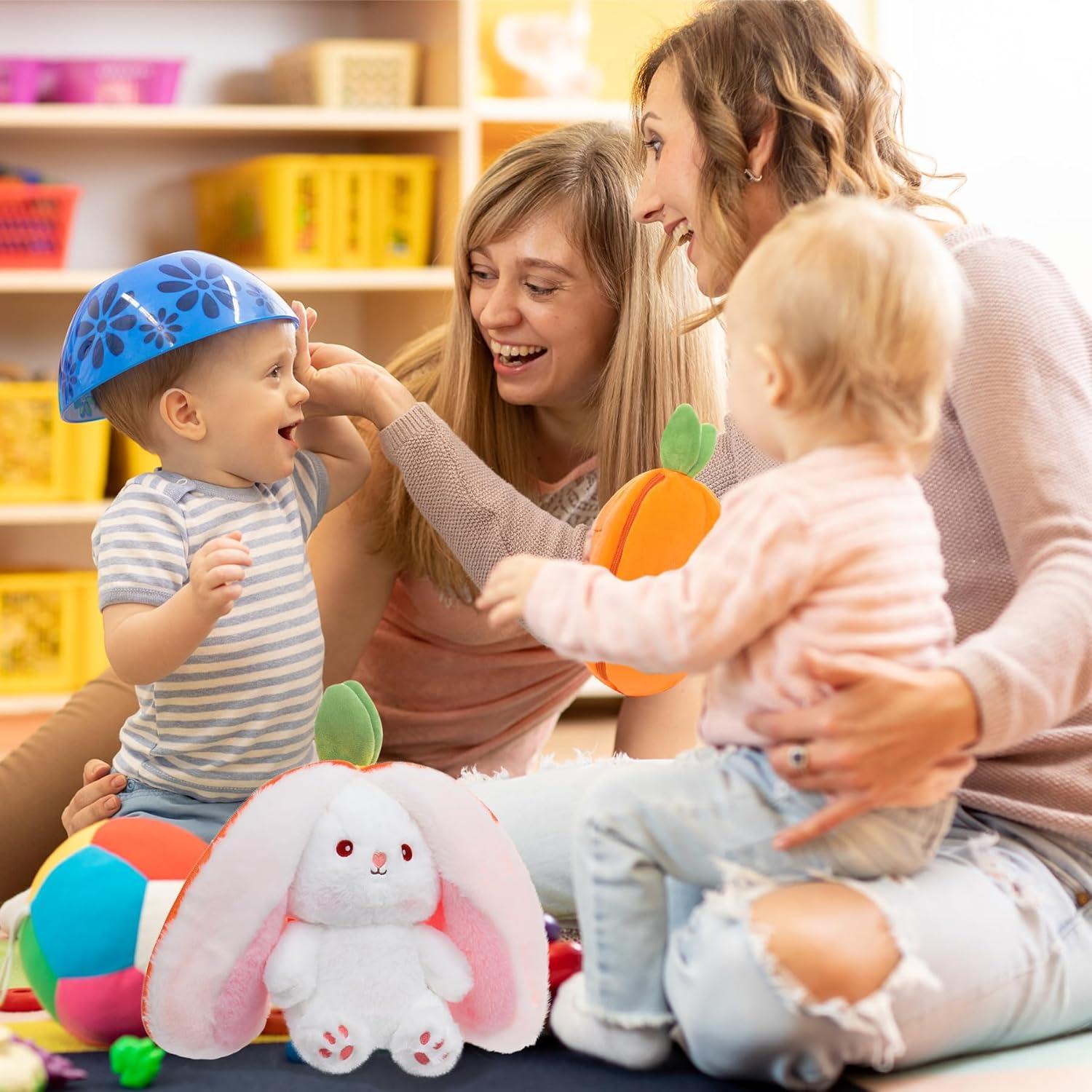 MIAODAM Conejo de Peluche 35 cm Almohada Kawaii