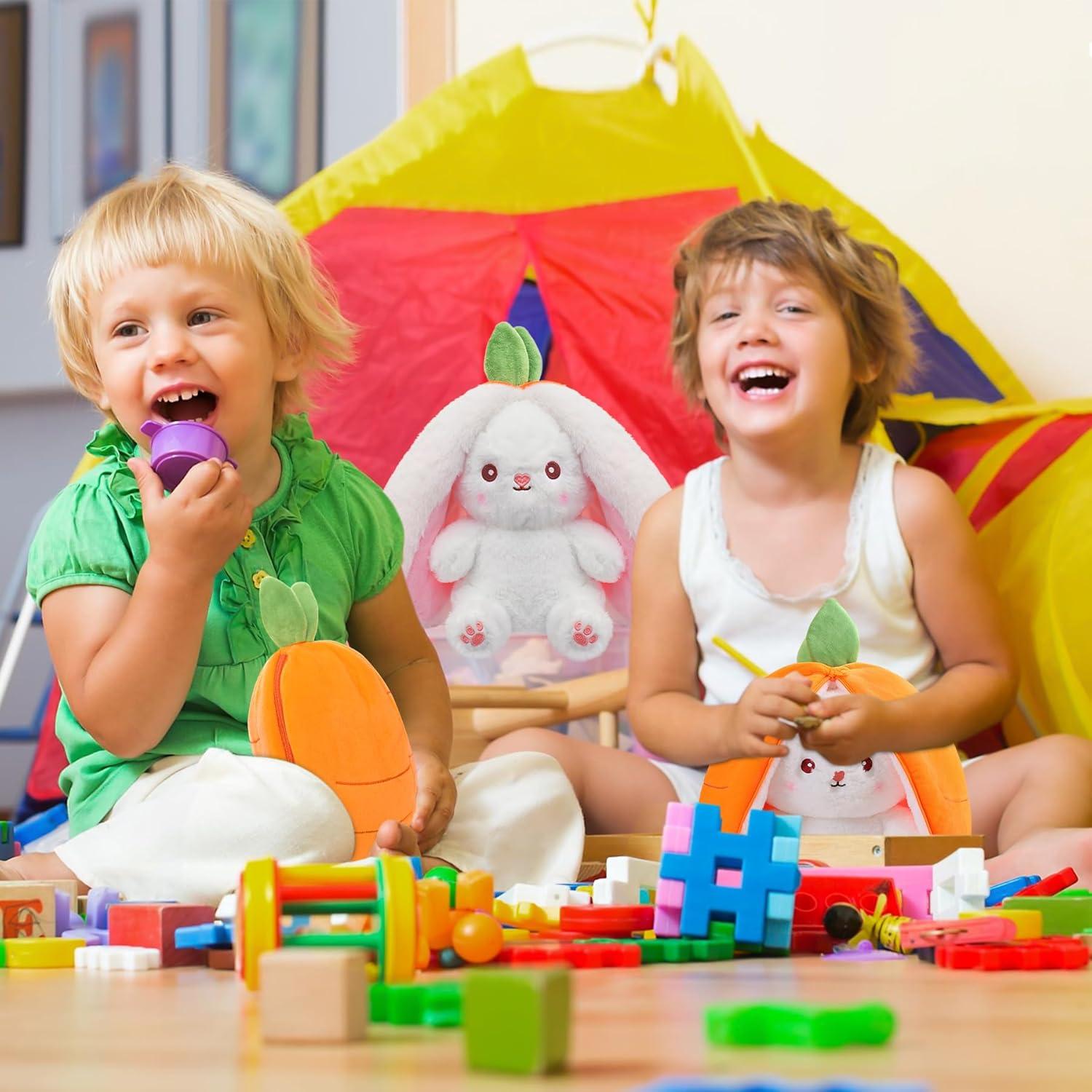 MIAODAM Conejo de Peluche 25 cm Suave y Agradable