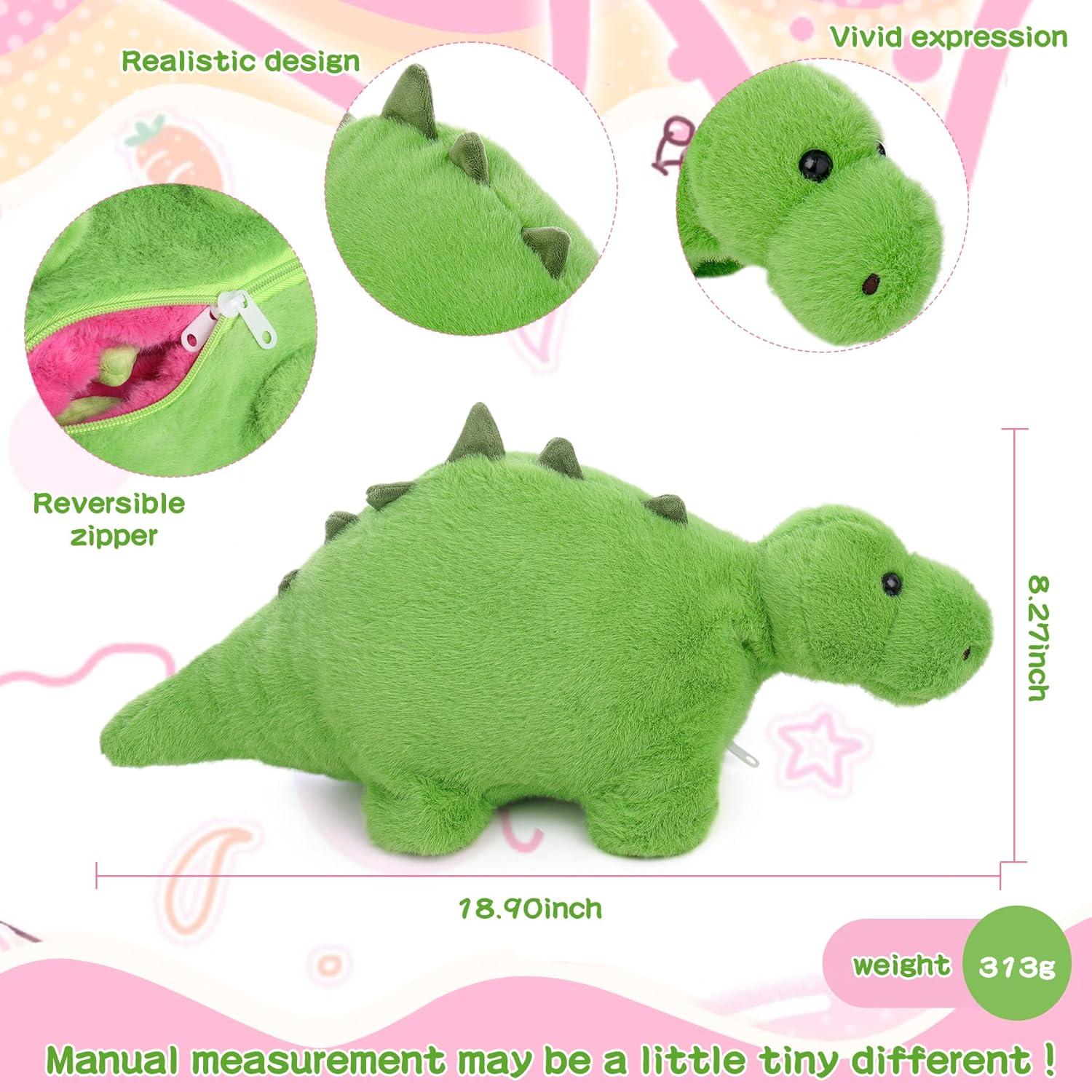 MIAODAM Peluche Reversible Dinosaurio Fruta del Dragón 30 cm