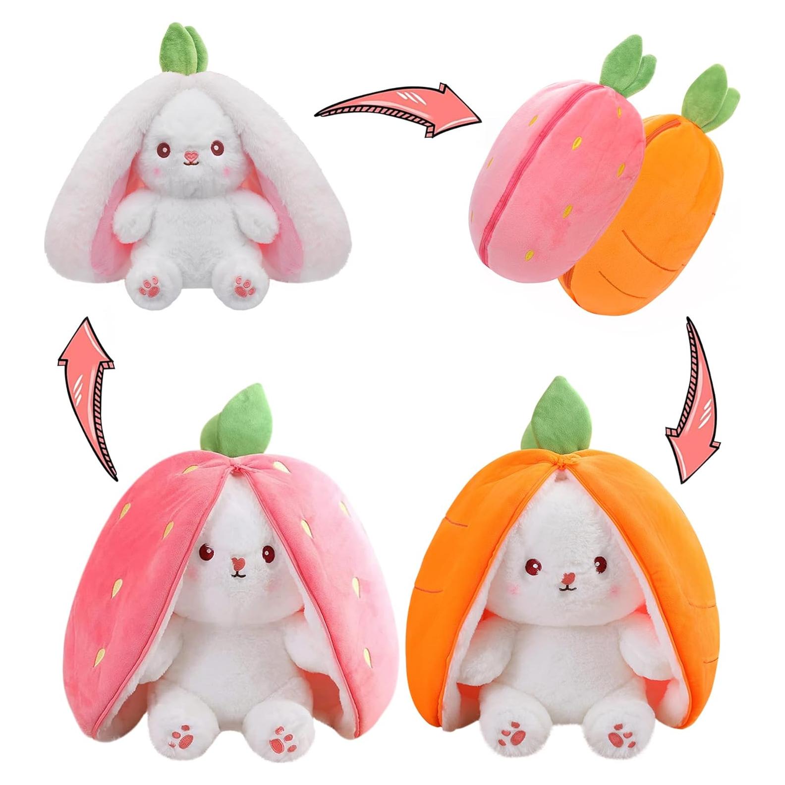MIAODAM Conejo de Peluche Suave 17.78 cm Almohada Kawaii