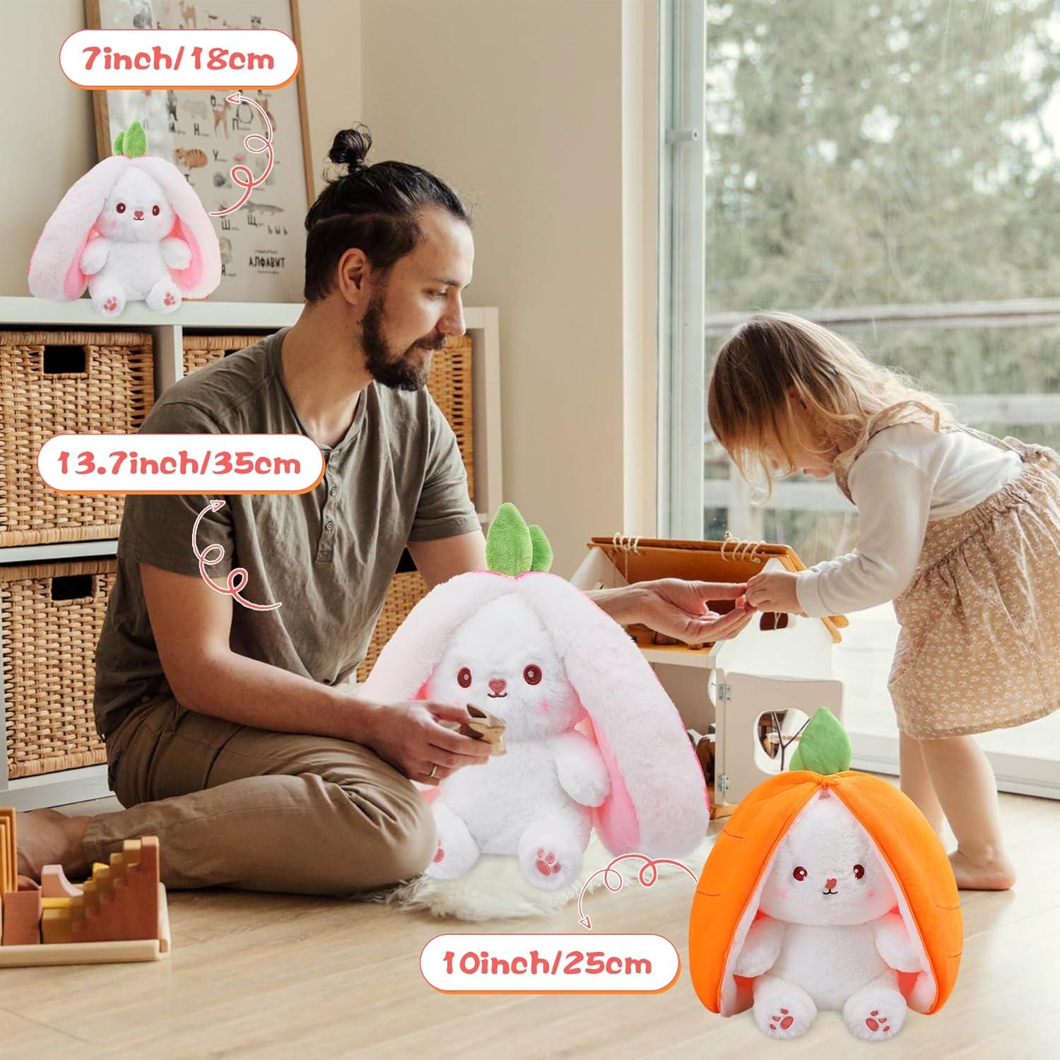 MIAODAM Conejo de Peluche Suave 17.78 cm Almohada Kawaii