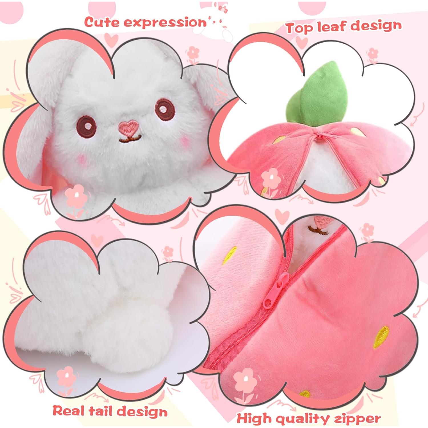 MIAODAM Conejo de Peluche Suave 17.78 cm Almohada Kawaii