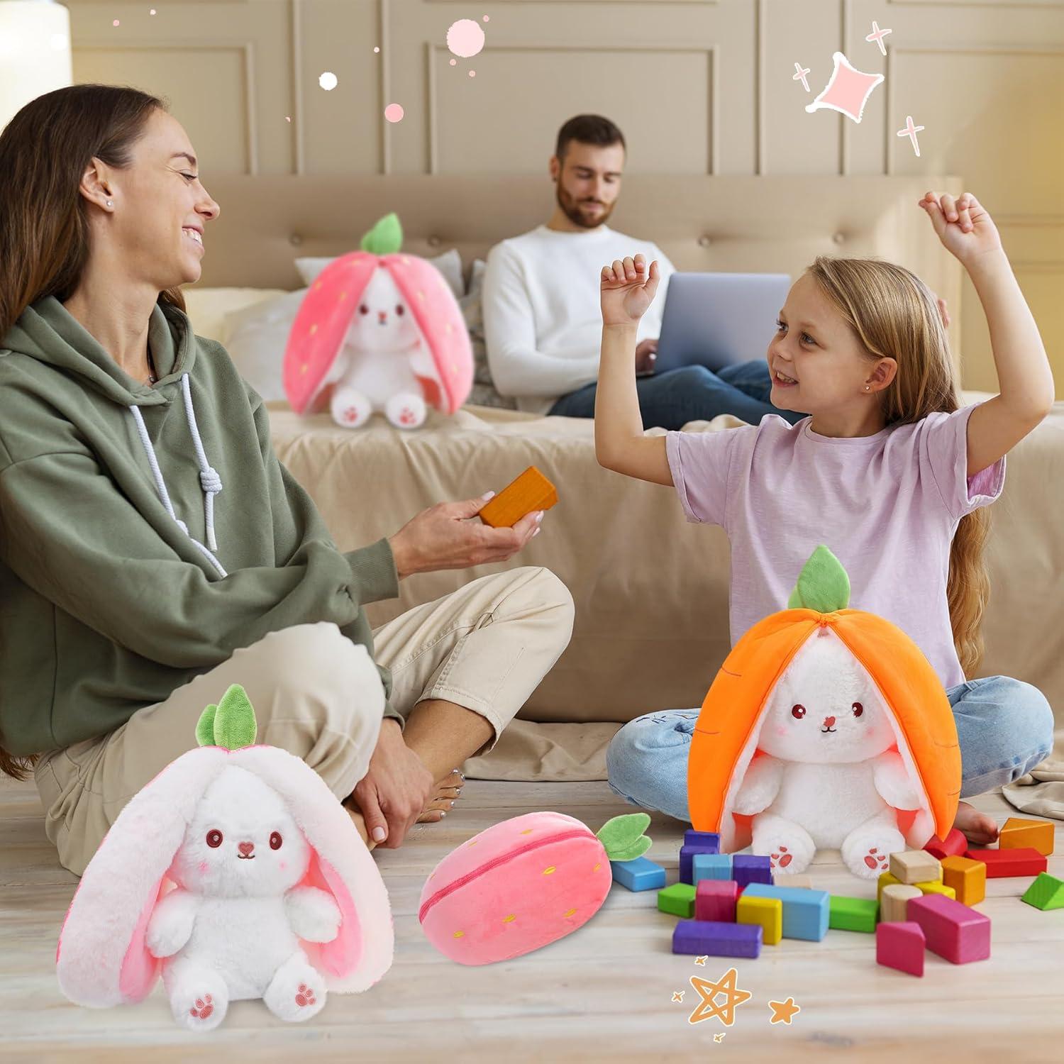 MIAODAM Conejo de Peluche Suave 17.78 cm Almohada Kawaii