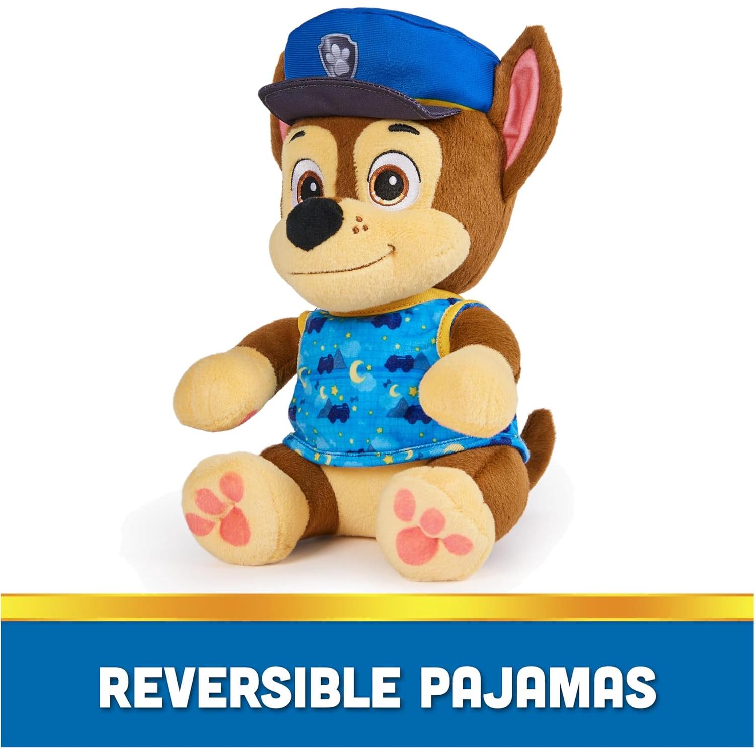 Peluche Hora de Dormir Chase PAW Patrol 25,4 cm Reversible