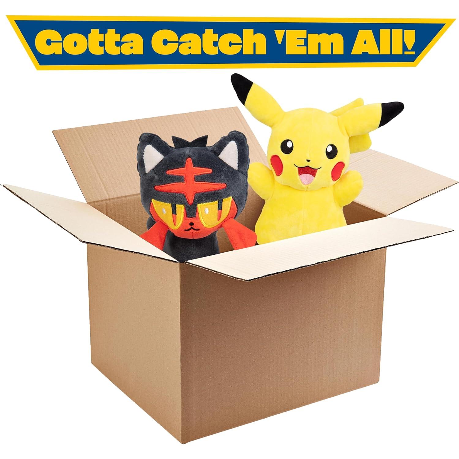 Peluche Pokemon 20 cm 2-Pack - Licencia Oficial Jazwares