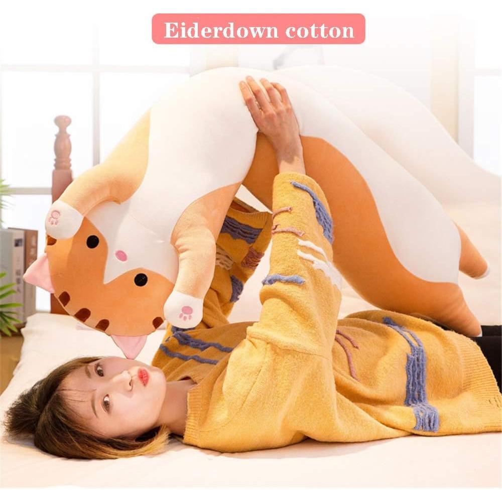 Muñeca de Gato de Peluche Shangman 50cm Marrón Suave