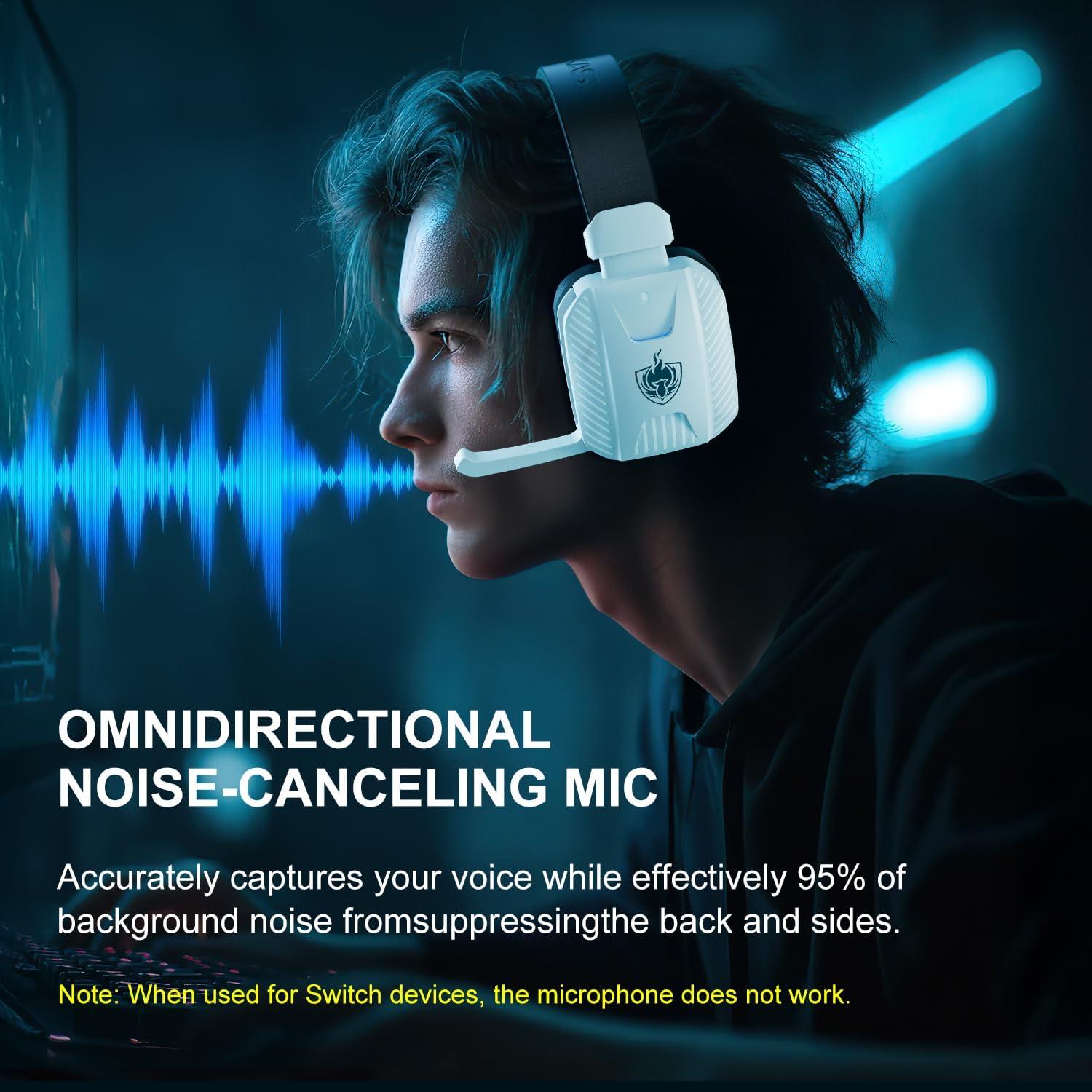 Auriculares Inalámbricos YOTMS Q2 Gamer 7.1 Sonido Surround