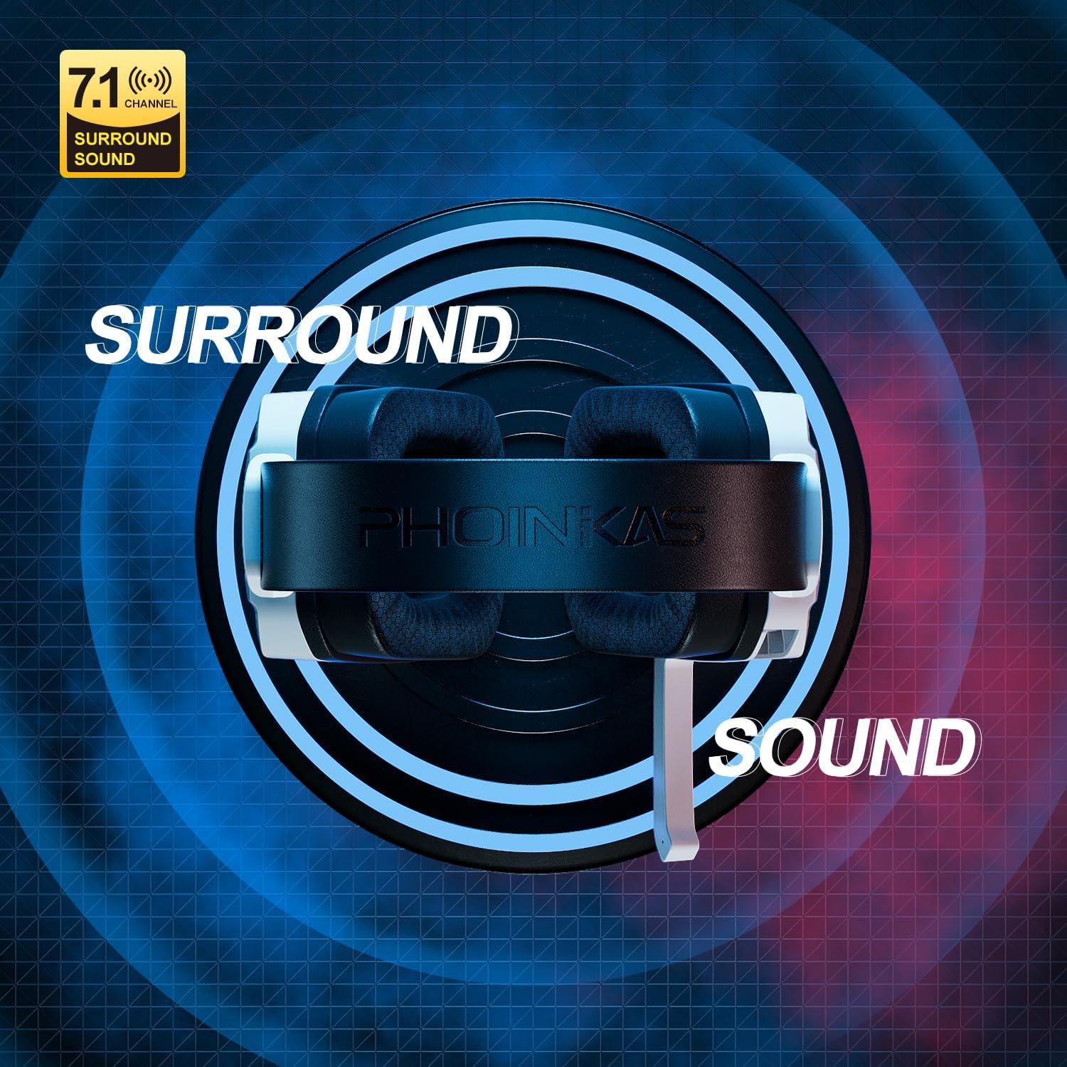 Auriculares Inalámbricos YOTMS Q2 Gamer 7.1 Sonido Surround