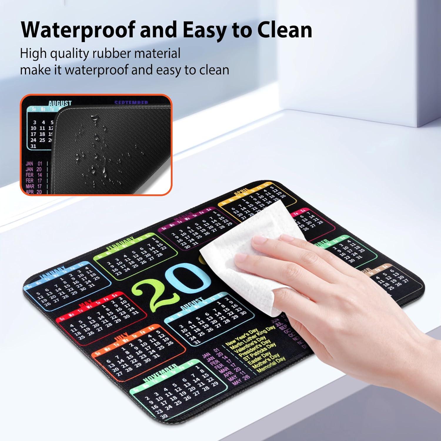 Alfombrilla de Ratón BPTAKOO Calendario 2025 Antideslizante