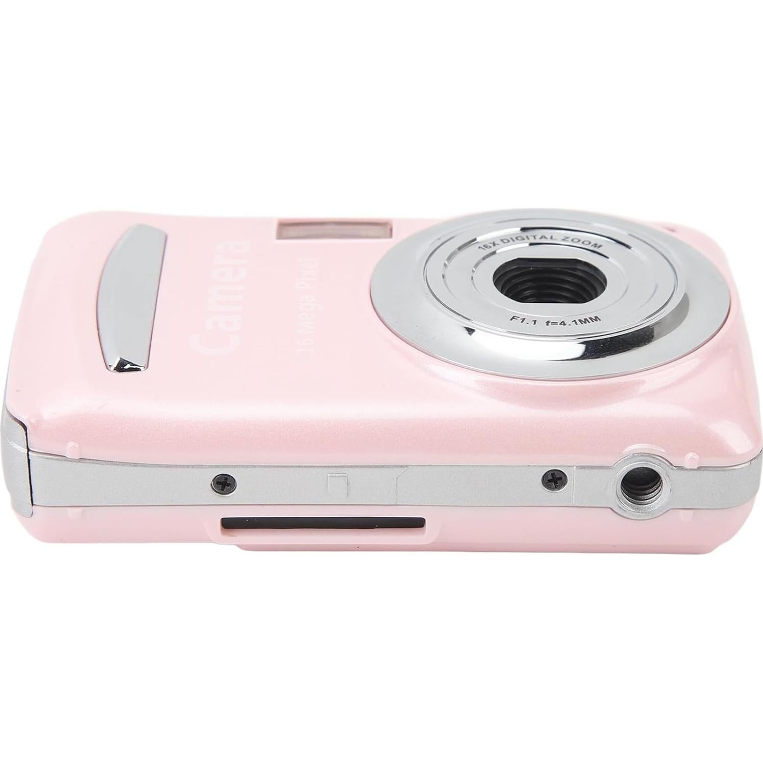 Cámara Digital Pomya 16MP 1080P FHD Rosa con Zoom 16X