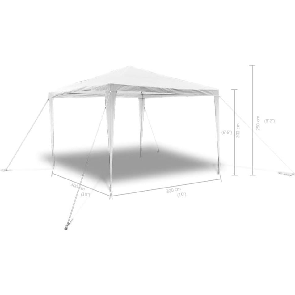 Pabellón de Jardín 3x3m Outoodr Blanco Impermeable