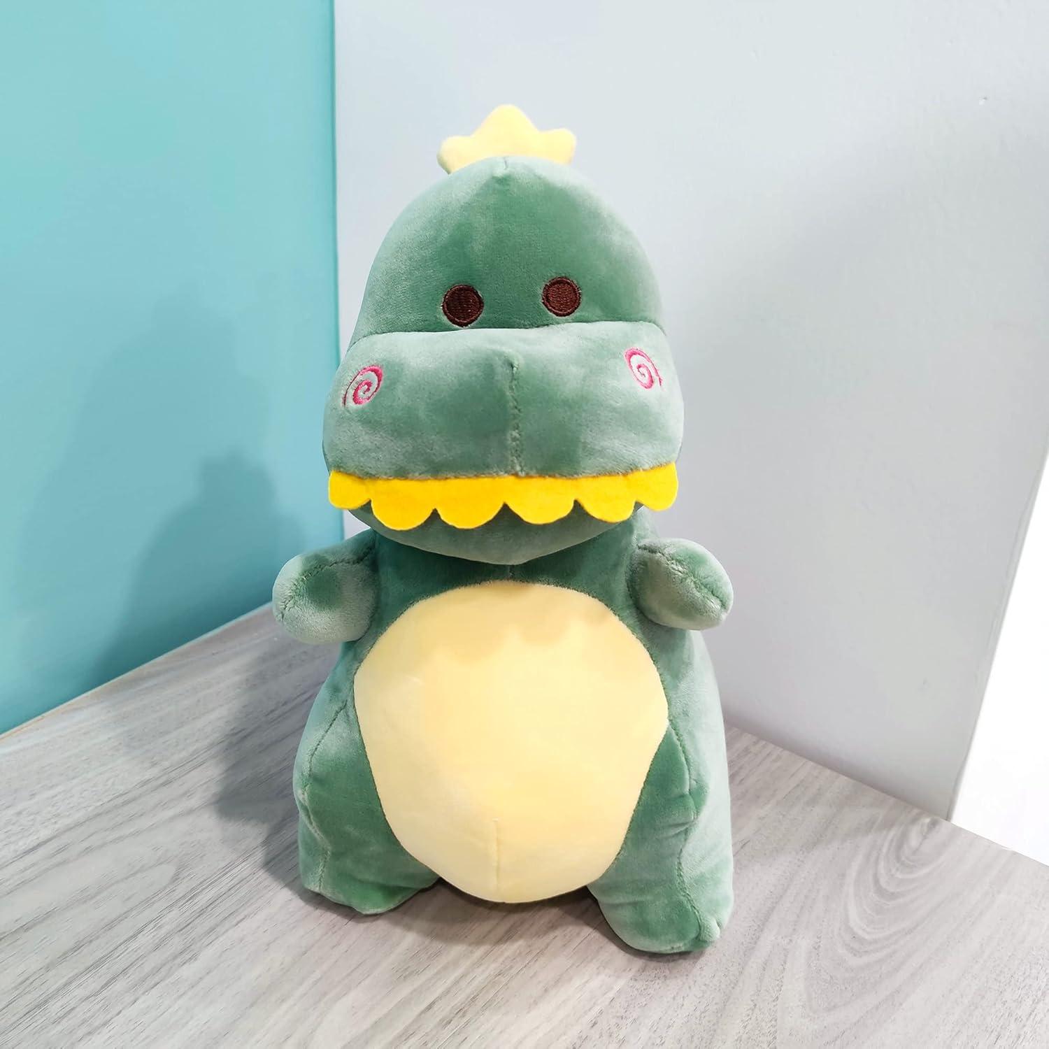 Dinosaurio de Peluche Verde Adorlynetty 30.99 cm Suave