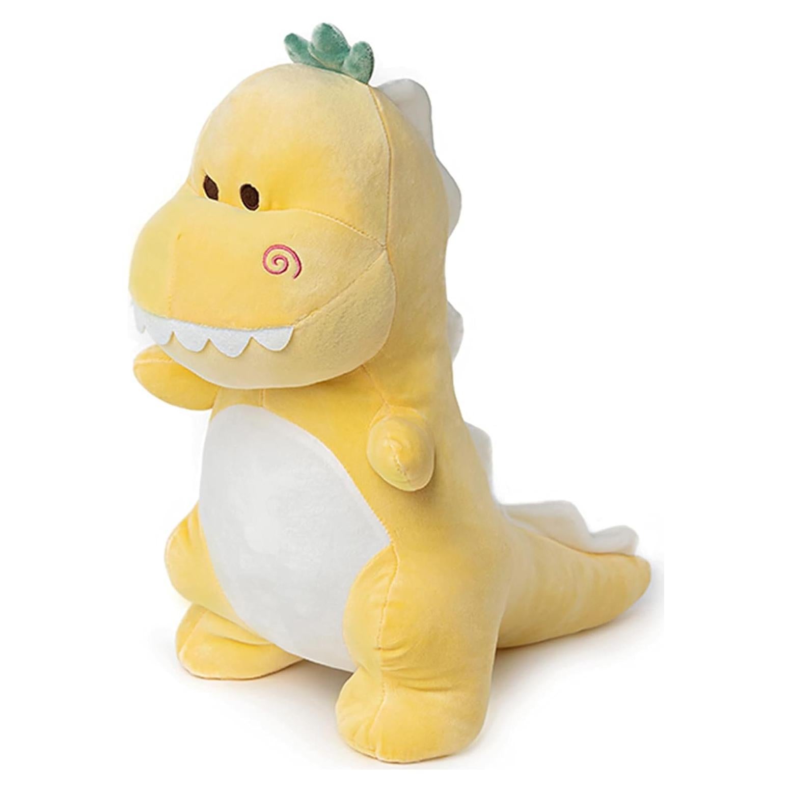 Dinosaurio de Peluche Amarillo Adorlynetty 40 cm T-Rex Lindo