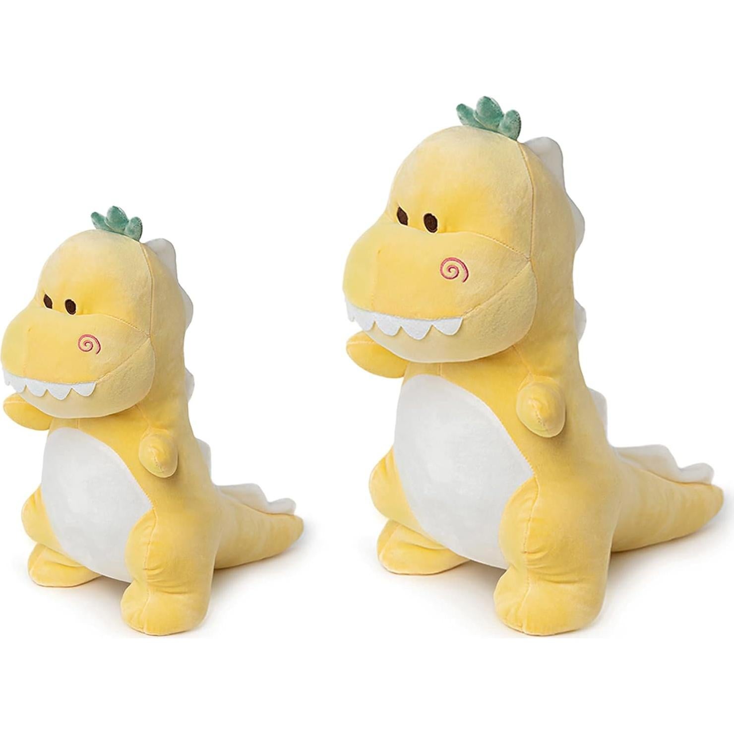 Dinosaurio de Peluche Amarillo Adorlynetty 40 cm T-Rex Lindo