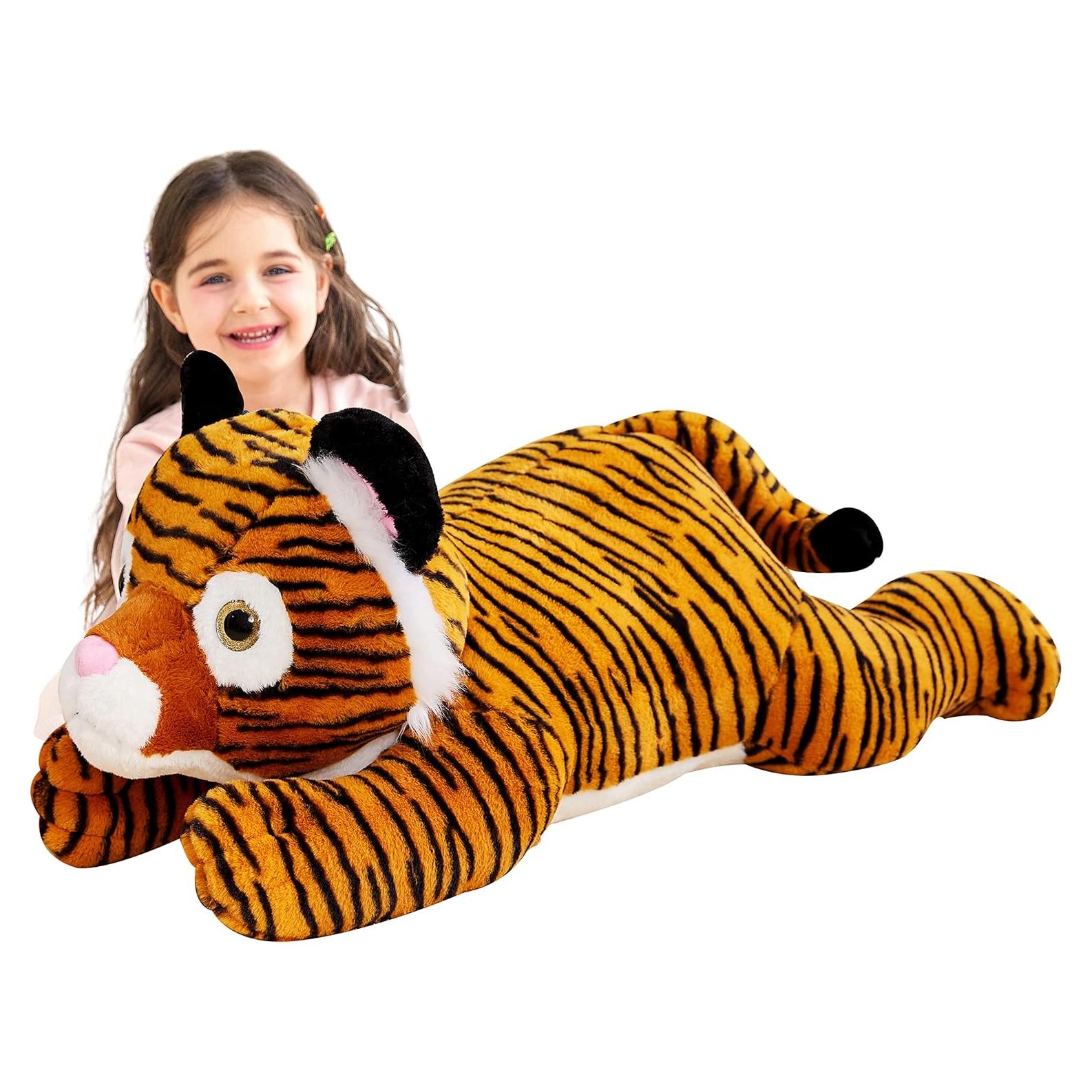 IKASA Tigre de Peluche Gigante 76 cm Suave y Esponjoso