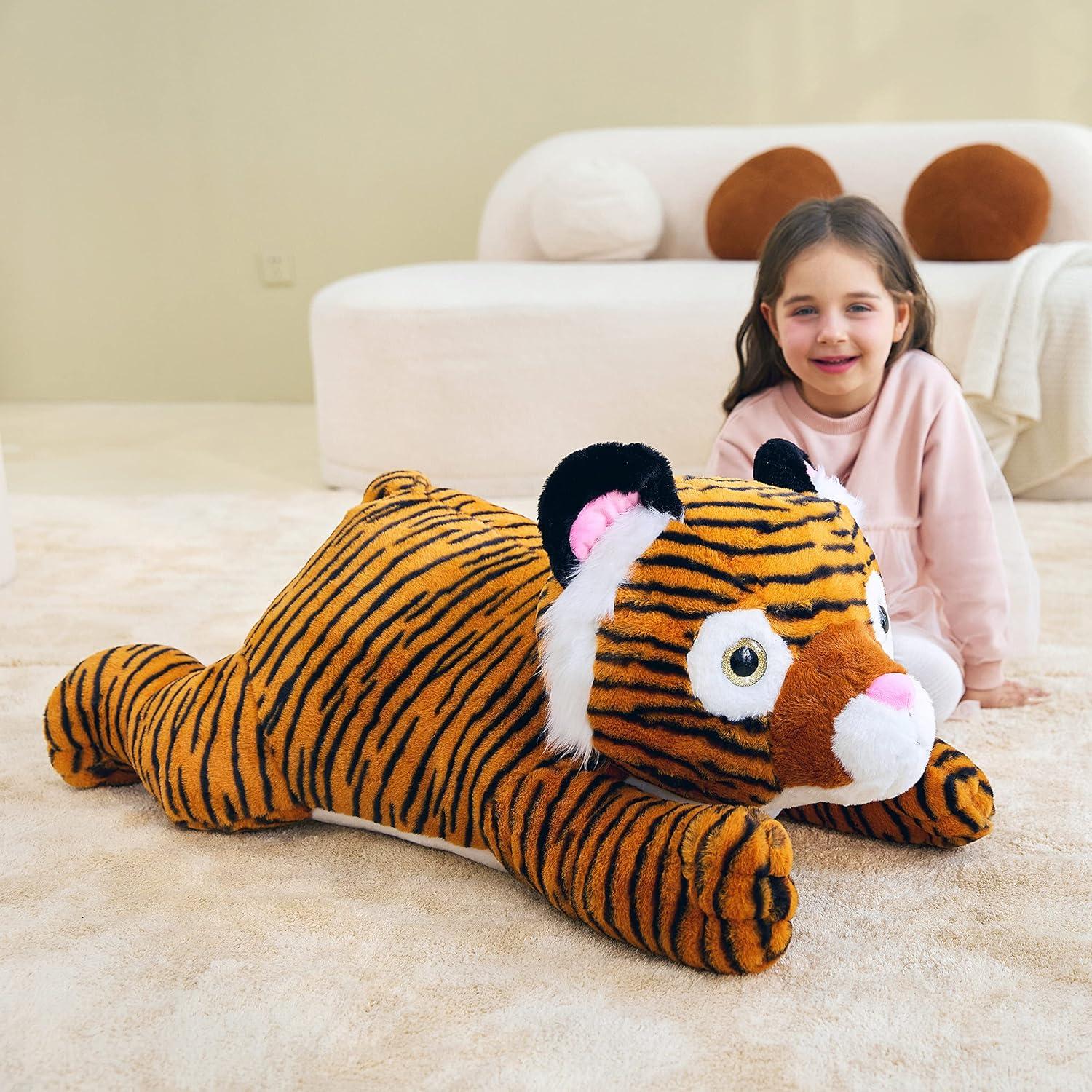 IKASA Tigre de Peluche Gigante 76 cm Suave y Esponjoso