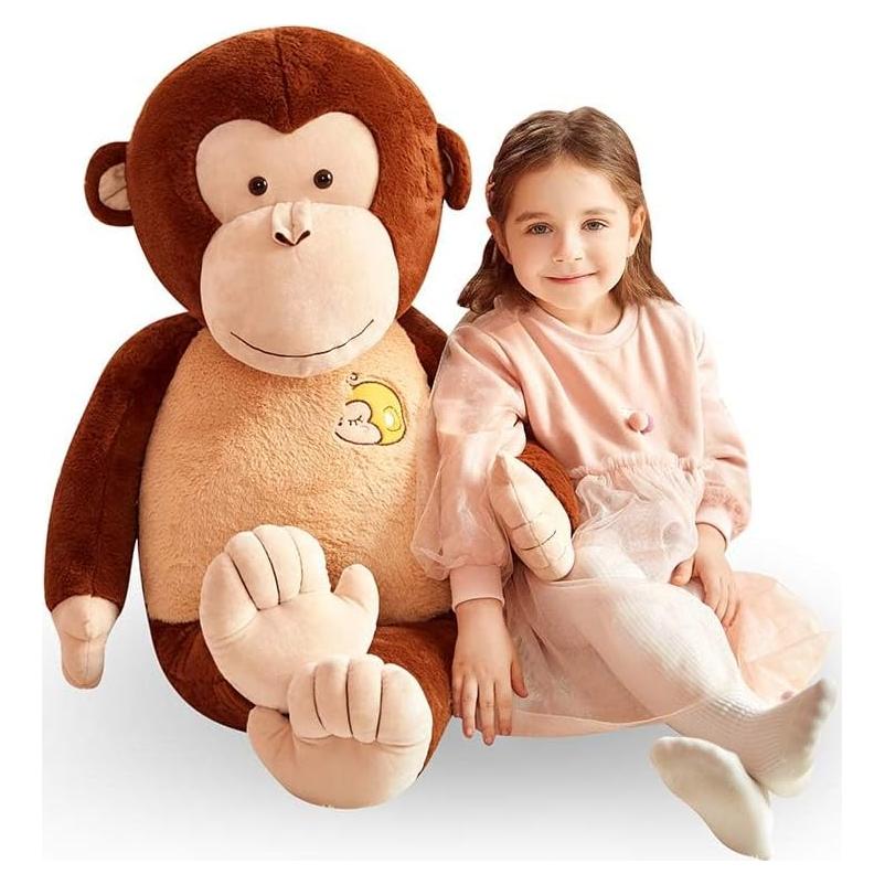 Mono de Peluche Gigante IKASA 77.8 cm Suave y Lavable