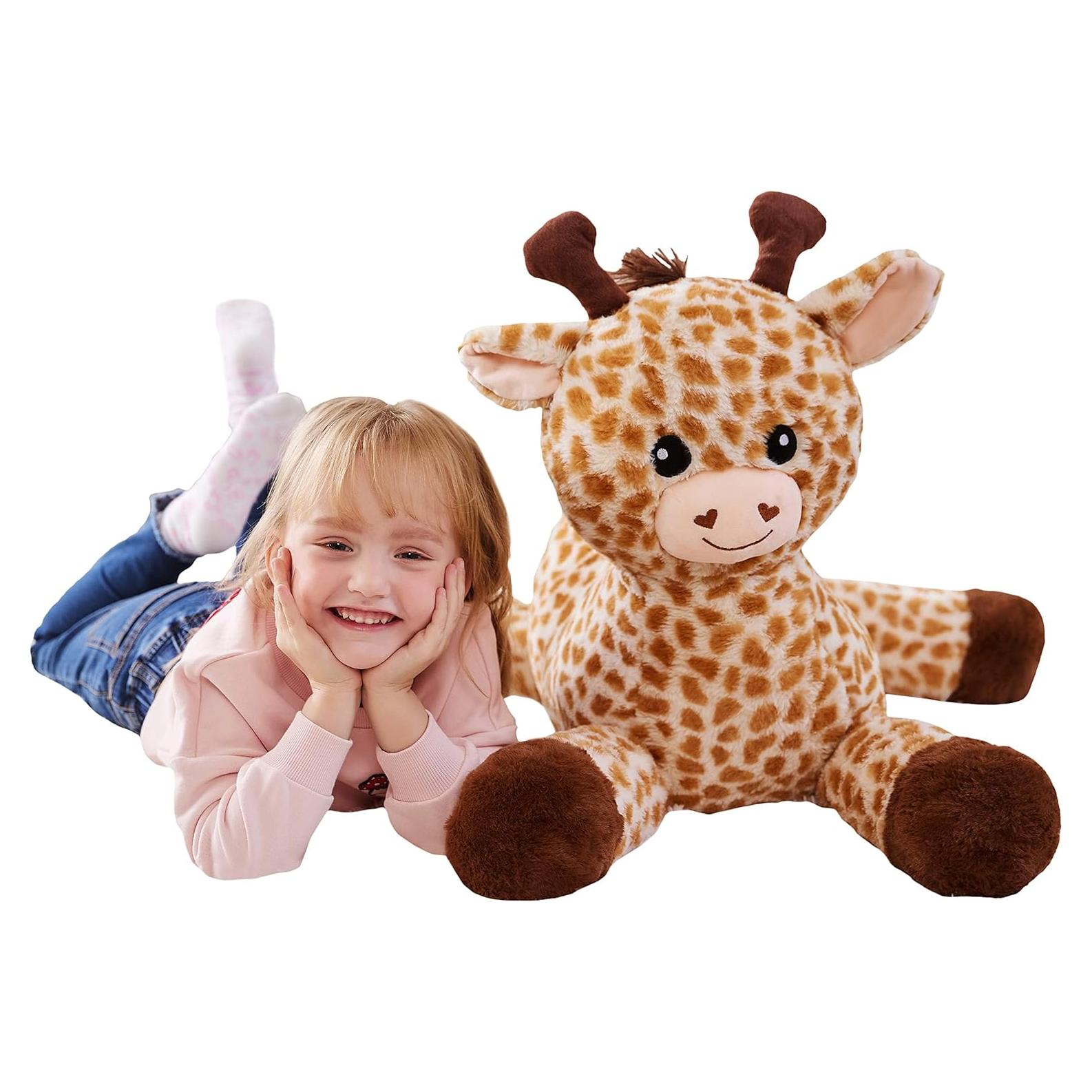 Jirafa de Peluche Grande IKASA 1.65 kg Suave y Kawaii