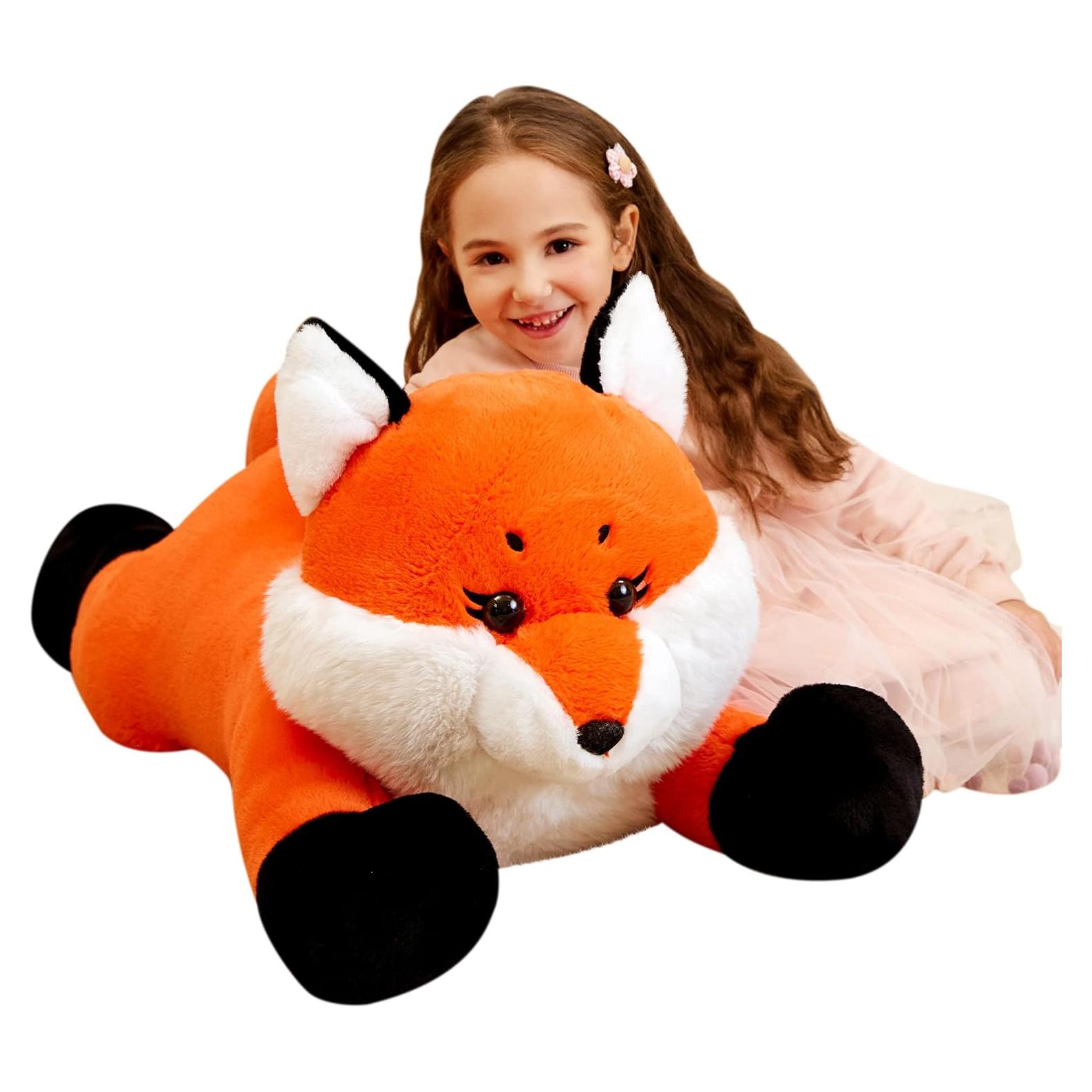 IKASA Zorro Gigante de Peluche 76 cm Suave para Niños