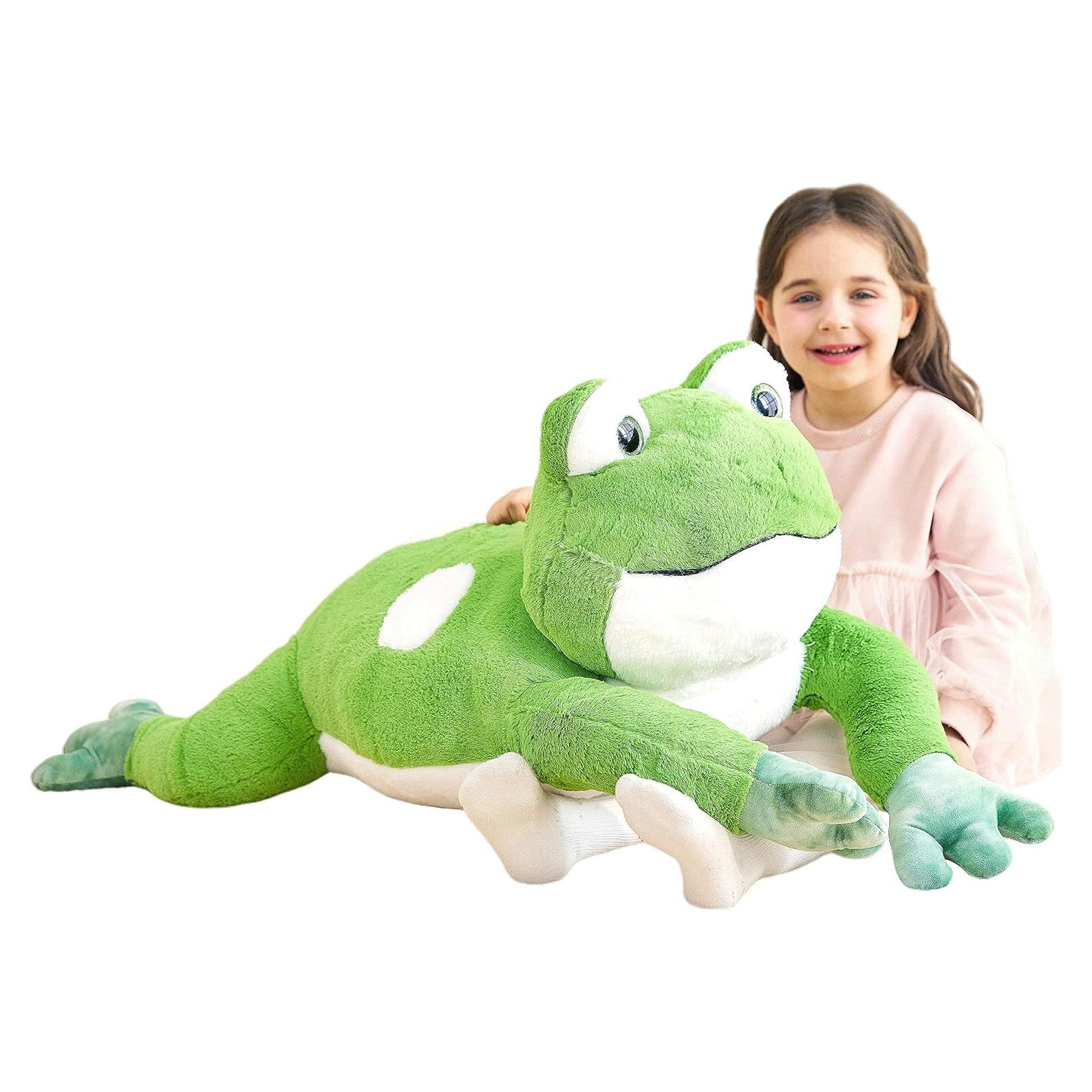 IKASA Rana Gigante de Peluche 77.96 cm Suave y Lindo