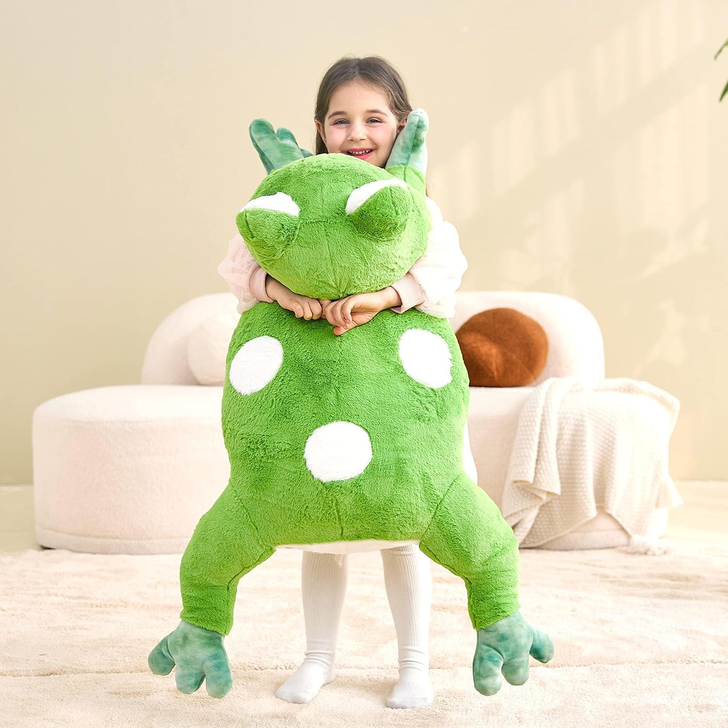 IKASA Rana Gigante de Peluche 77.96 cm Suave y Lindo