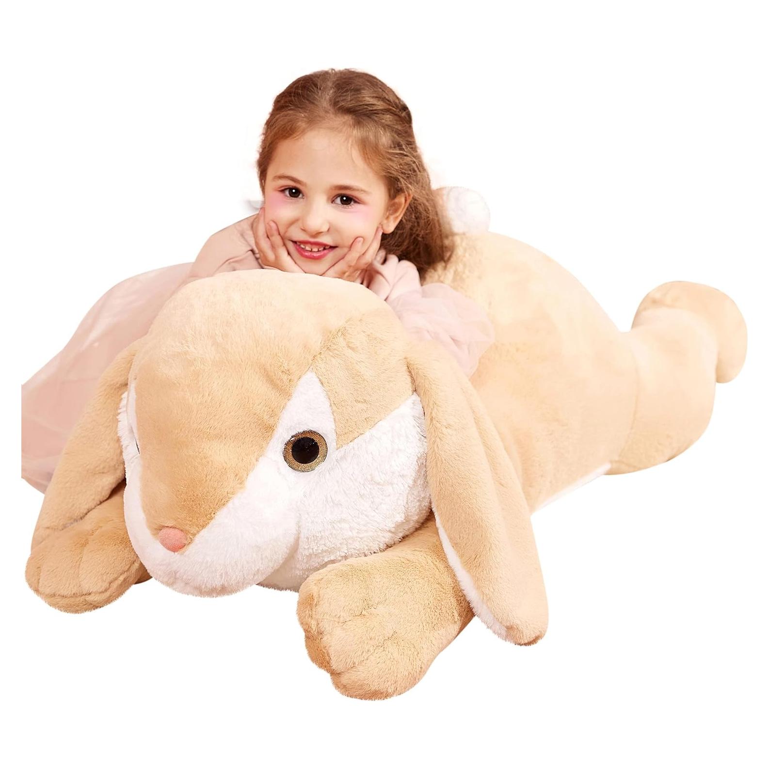 IKASA Conejo de Peluche Gigante 76 cm Suave y Lavable