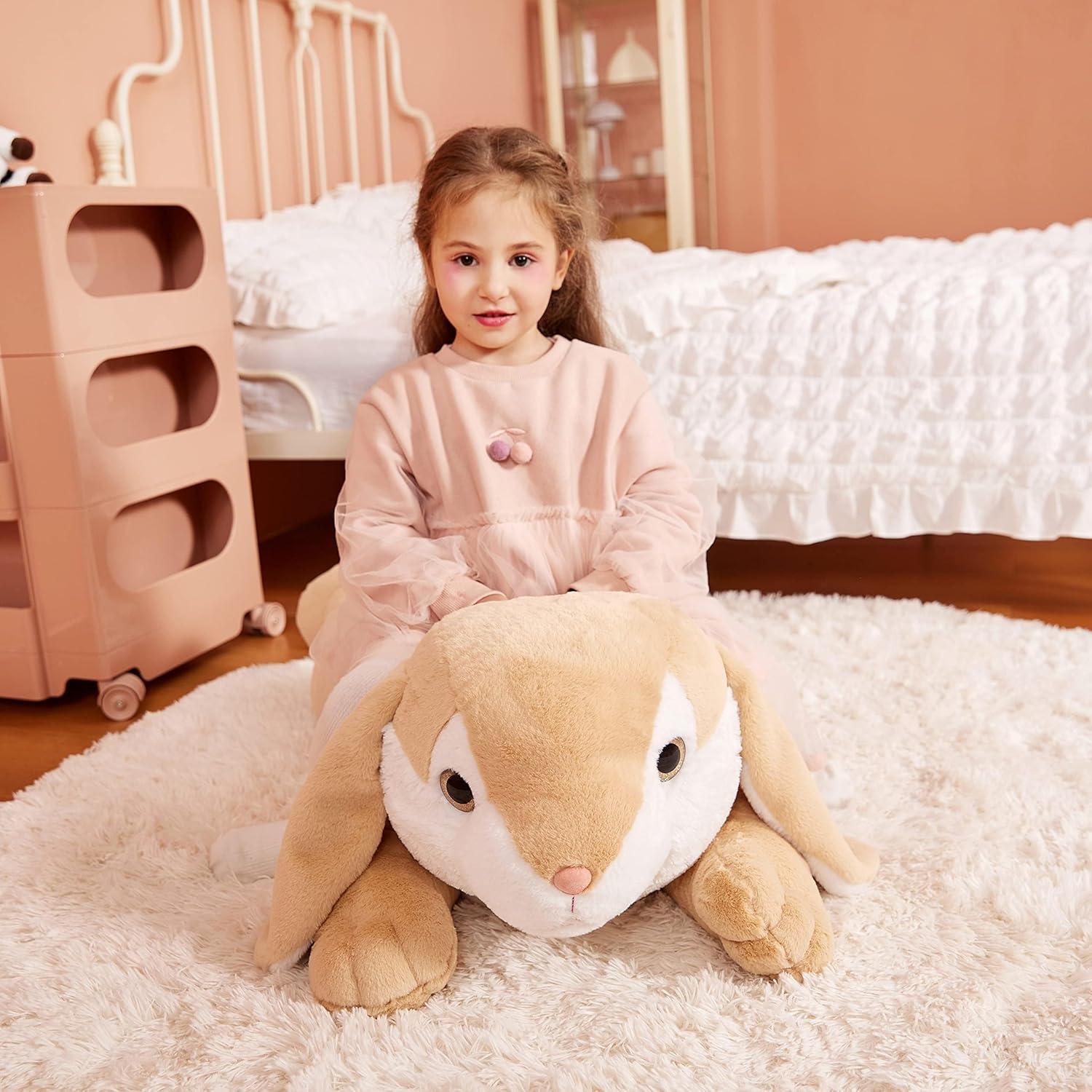 IKASA Conejo de Peluche Gigante 76 cm Suave y Lavable