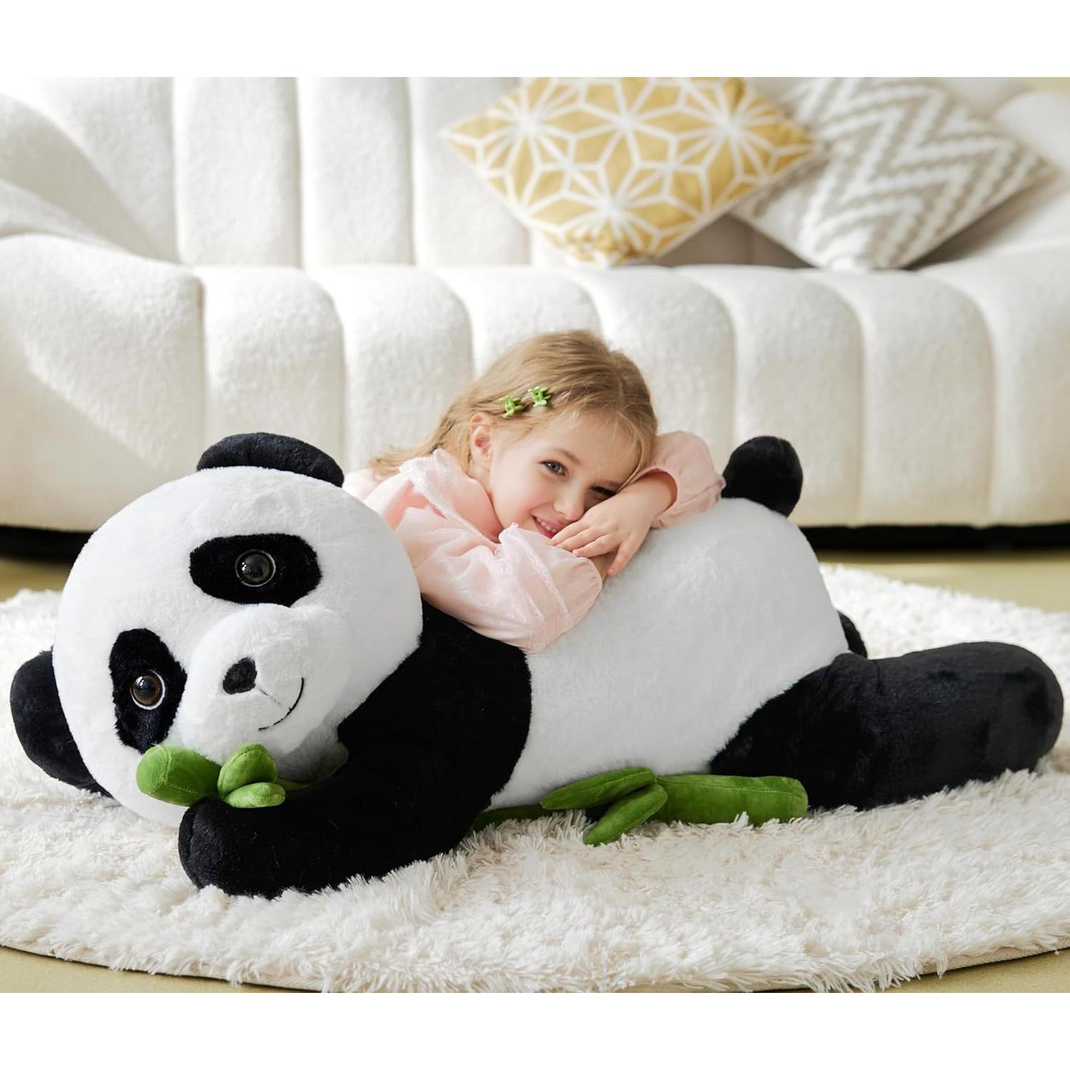 IKASA Peluche Panda Gigante 76 cm Suave Jumbo Regalo Niños