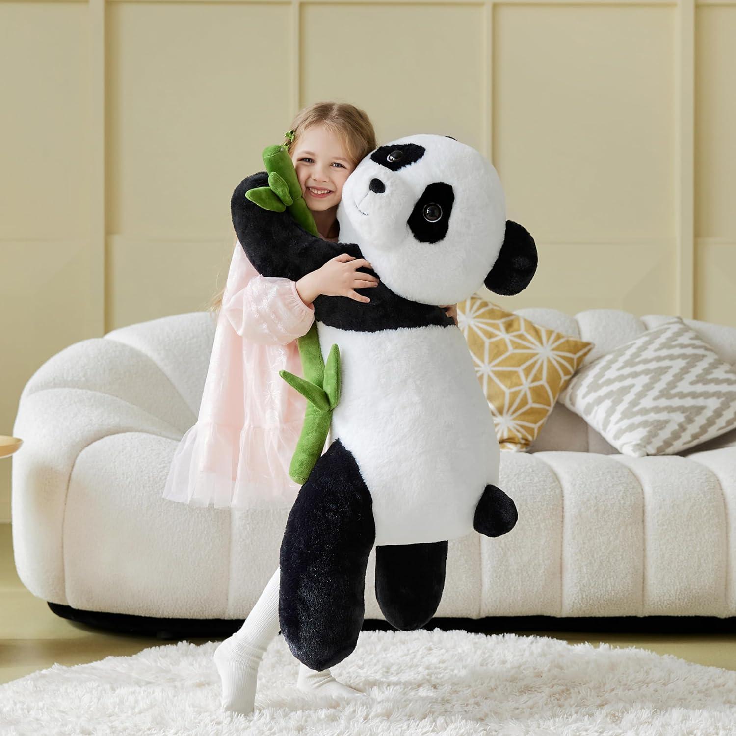 IKASA Peluche Panda Gigante 76 cm Suave Jumbo Regalo Niños