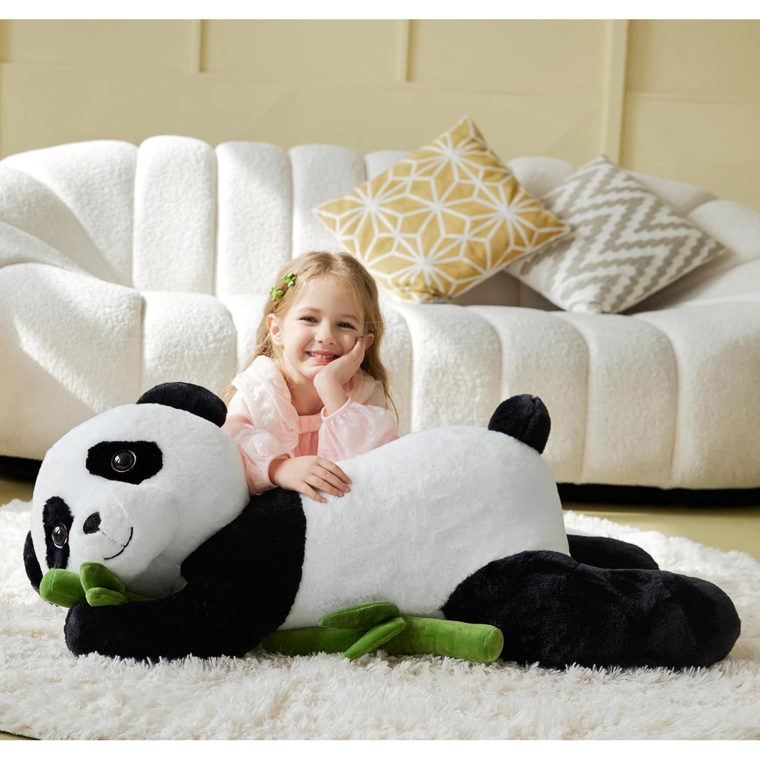 IKASA Peluche Panda Gigante 76 cm Suave Jumbo Regalo Niños