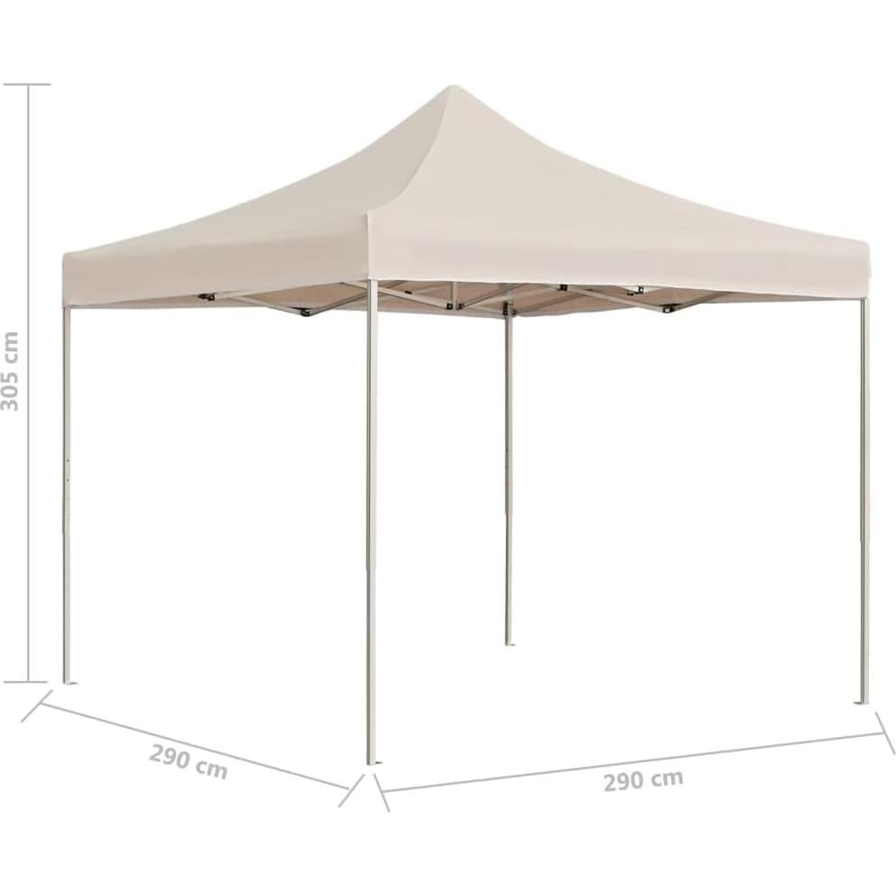 Carpa Plegable Profesional MNISDFL 2.9x2.9m Crema